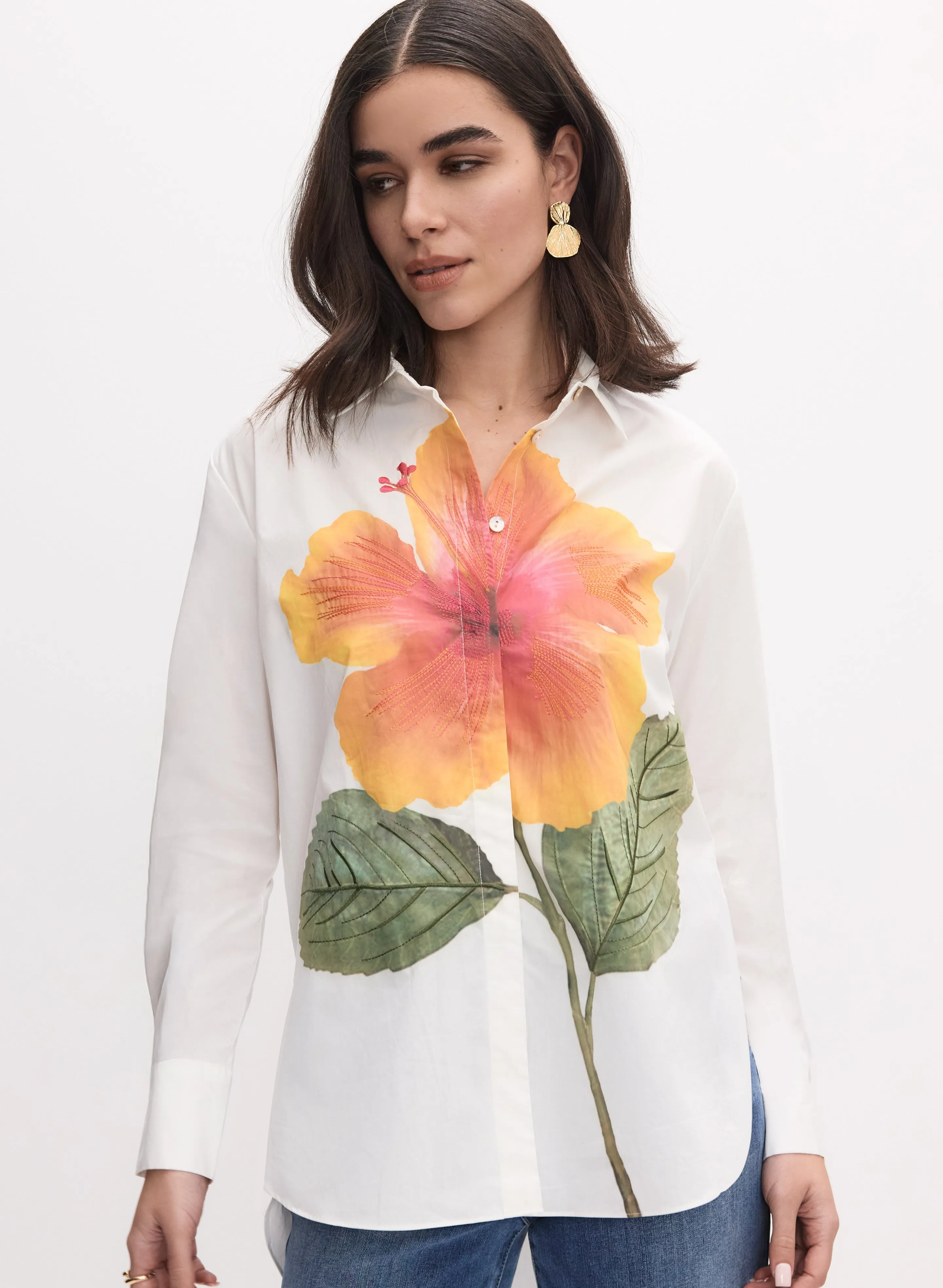 Joseph Ribkoff - Floral Placement Print Blouse sold by Melanie Lyne product image thumbnail 5