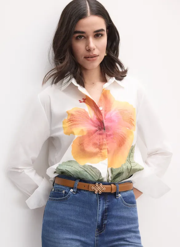 Joseph Ribkoff - Floral Placement Print Blouse made by Melanie Lyne