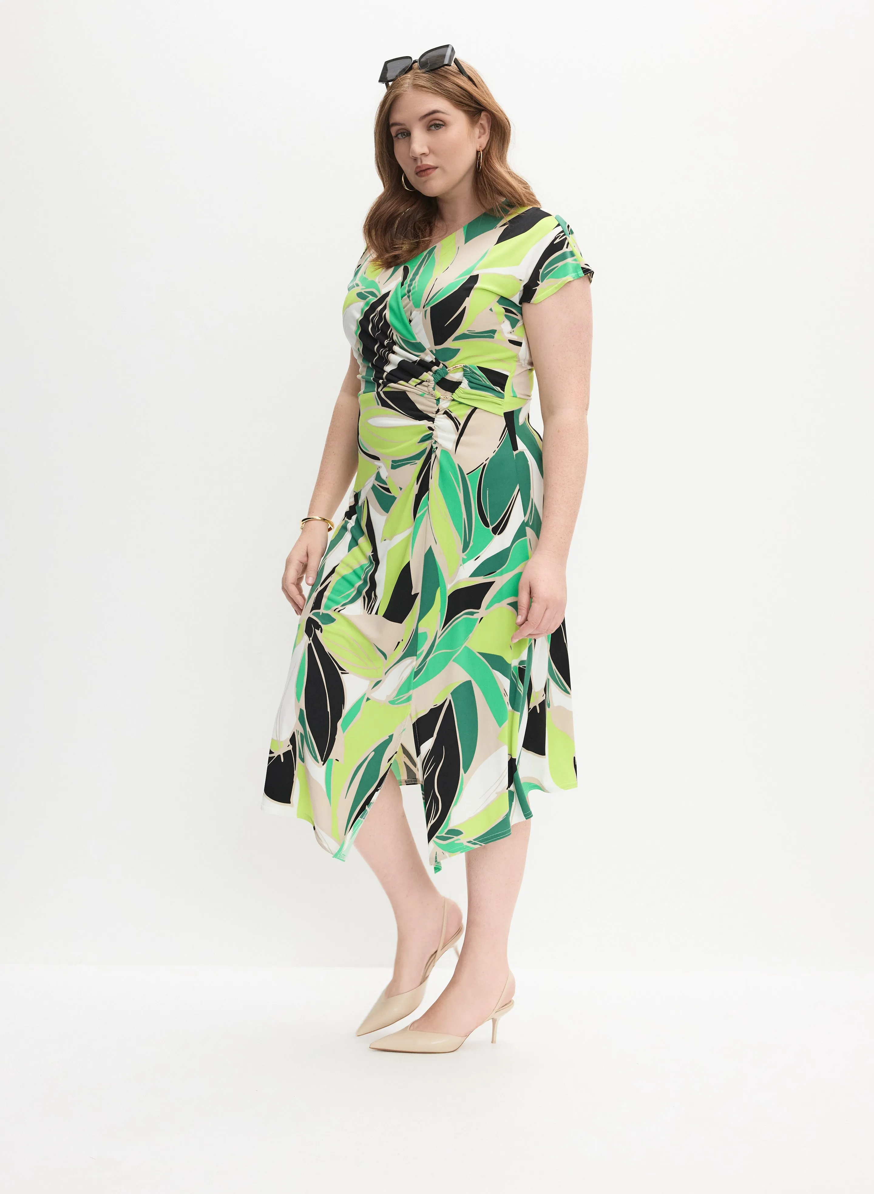 Joseph Ribkoff - Leaf Print Dress sold by Melanie Lyne product image thumbnail 2