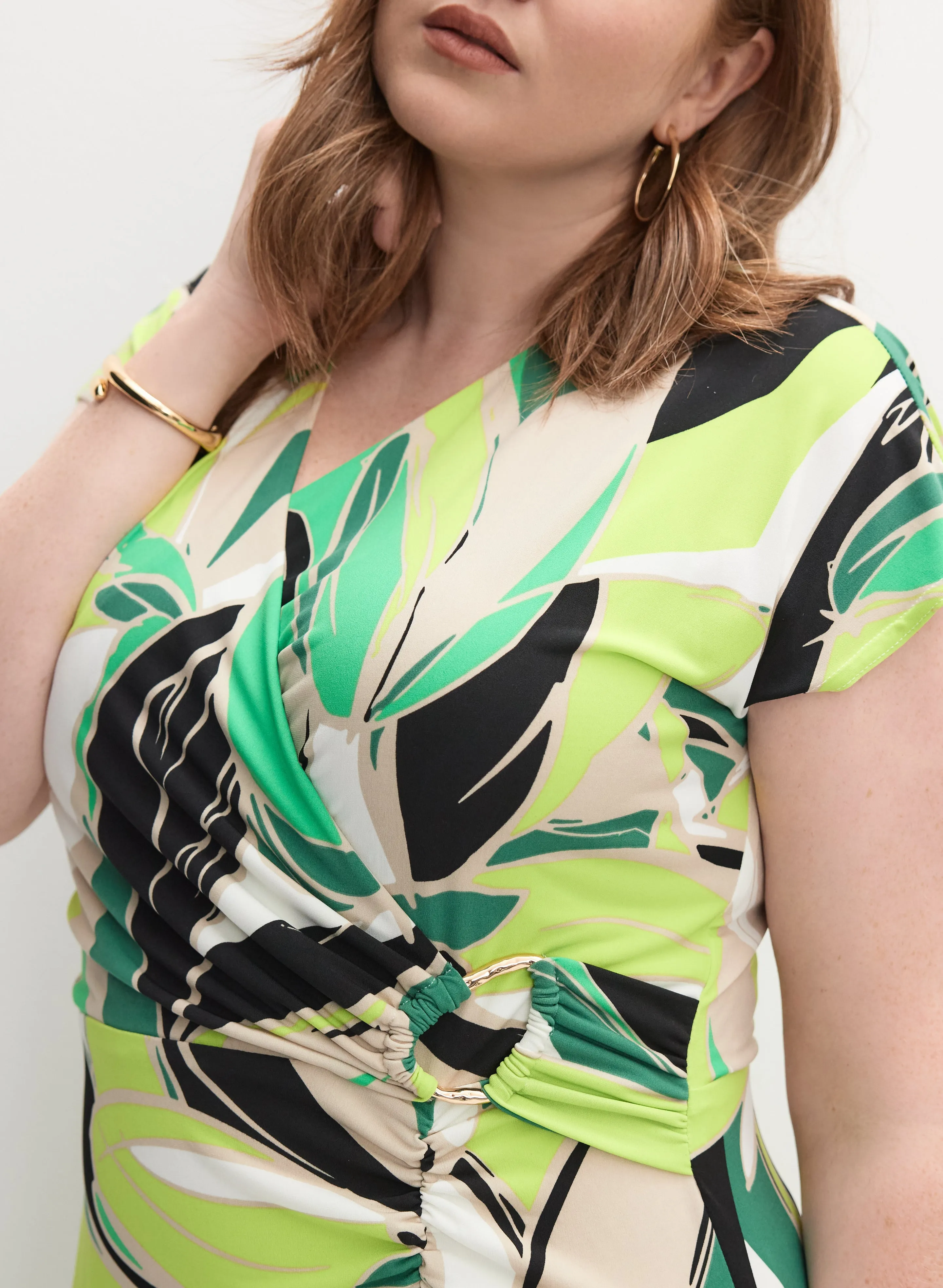 Joseph Ribkoff - Leaf Print Dress sold by Melanie Lyne product image thumbnail 5