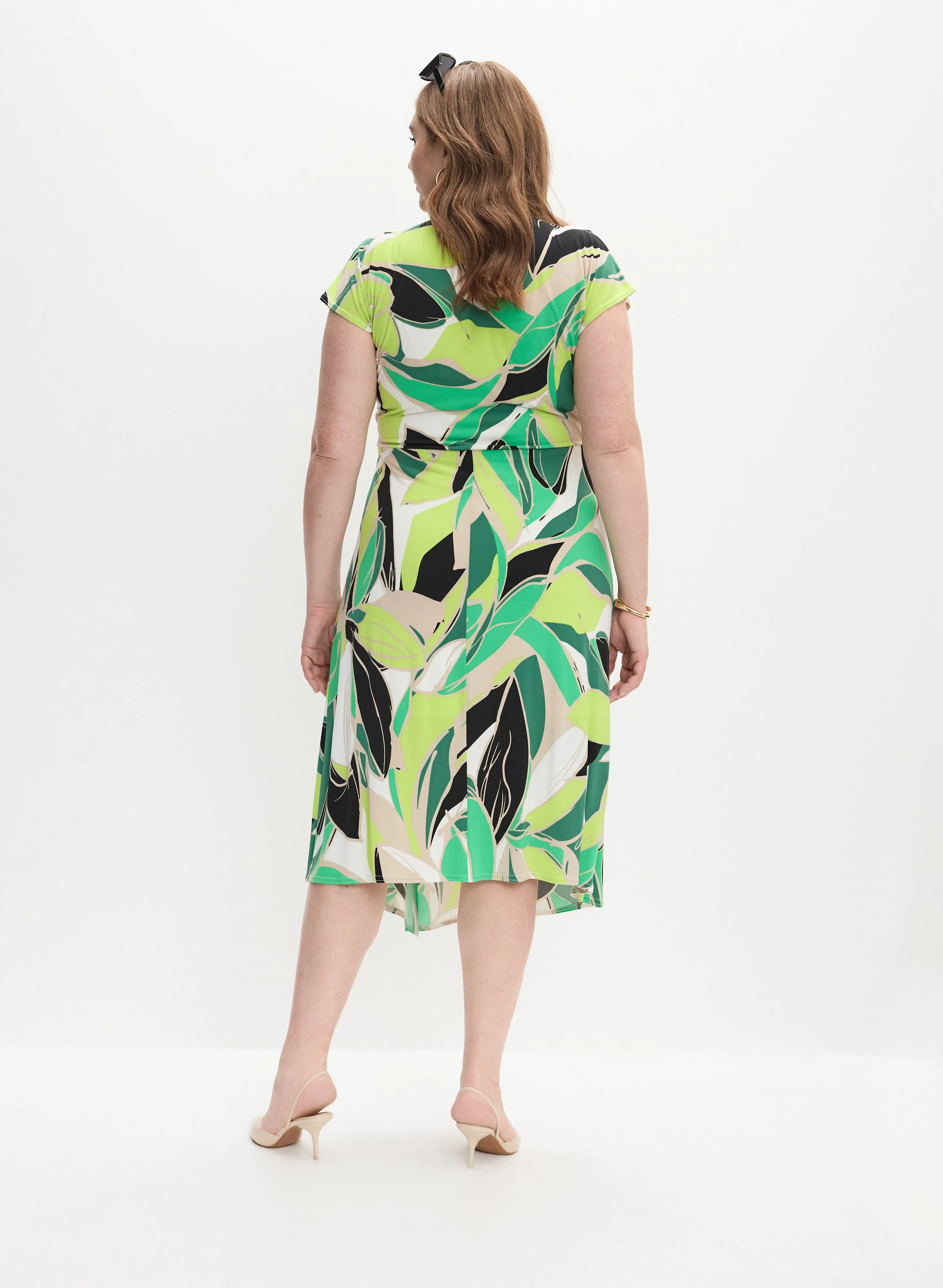 Joseph Ribkoff - Leaf Print Dress sold by Melanie Lyne product image thumbnail 3