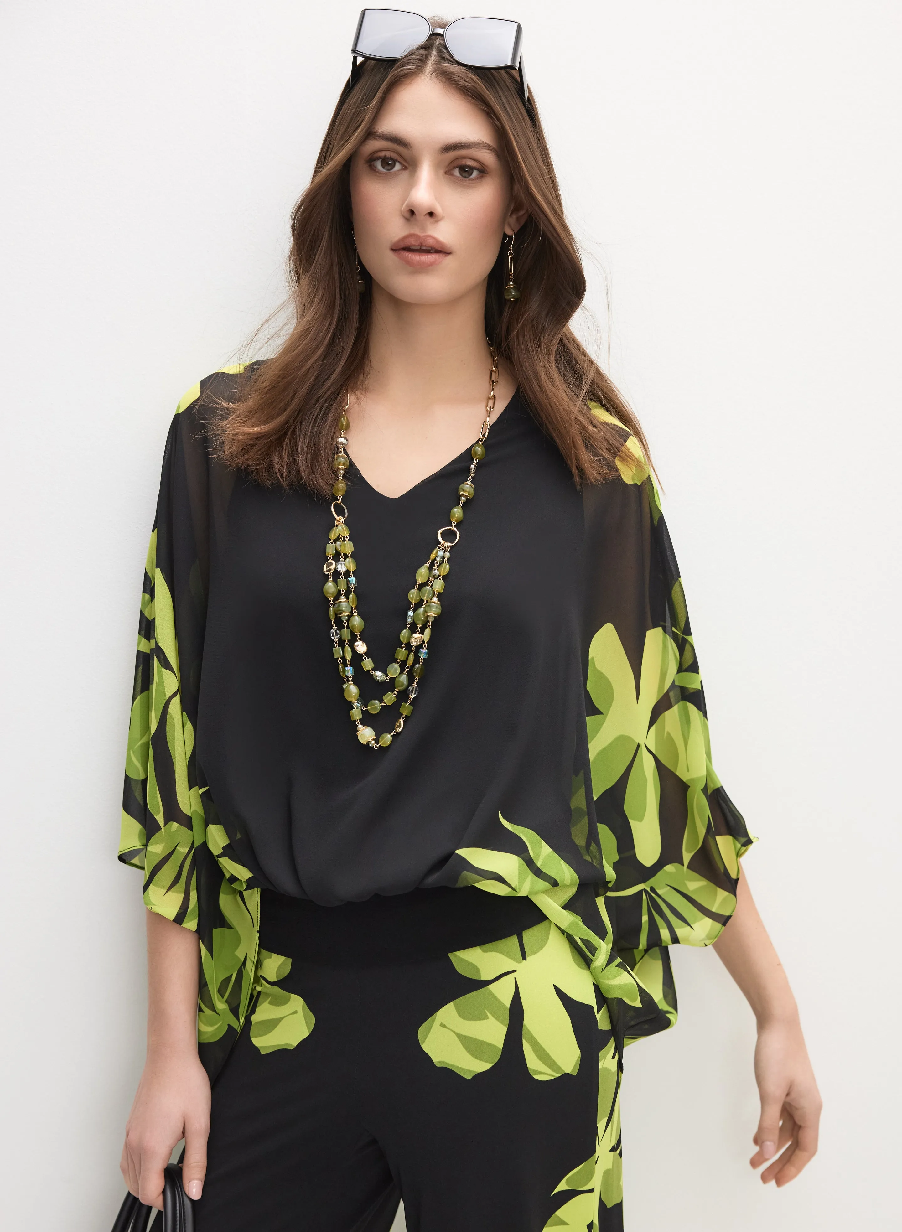Joseph Ribkoff - Floral Chiffon Blouse sold by Melanie Lyne