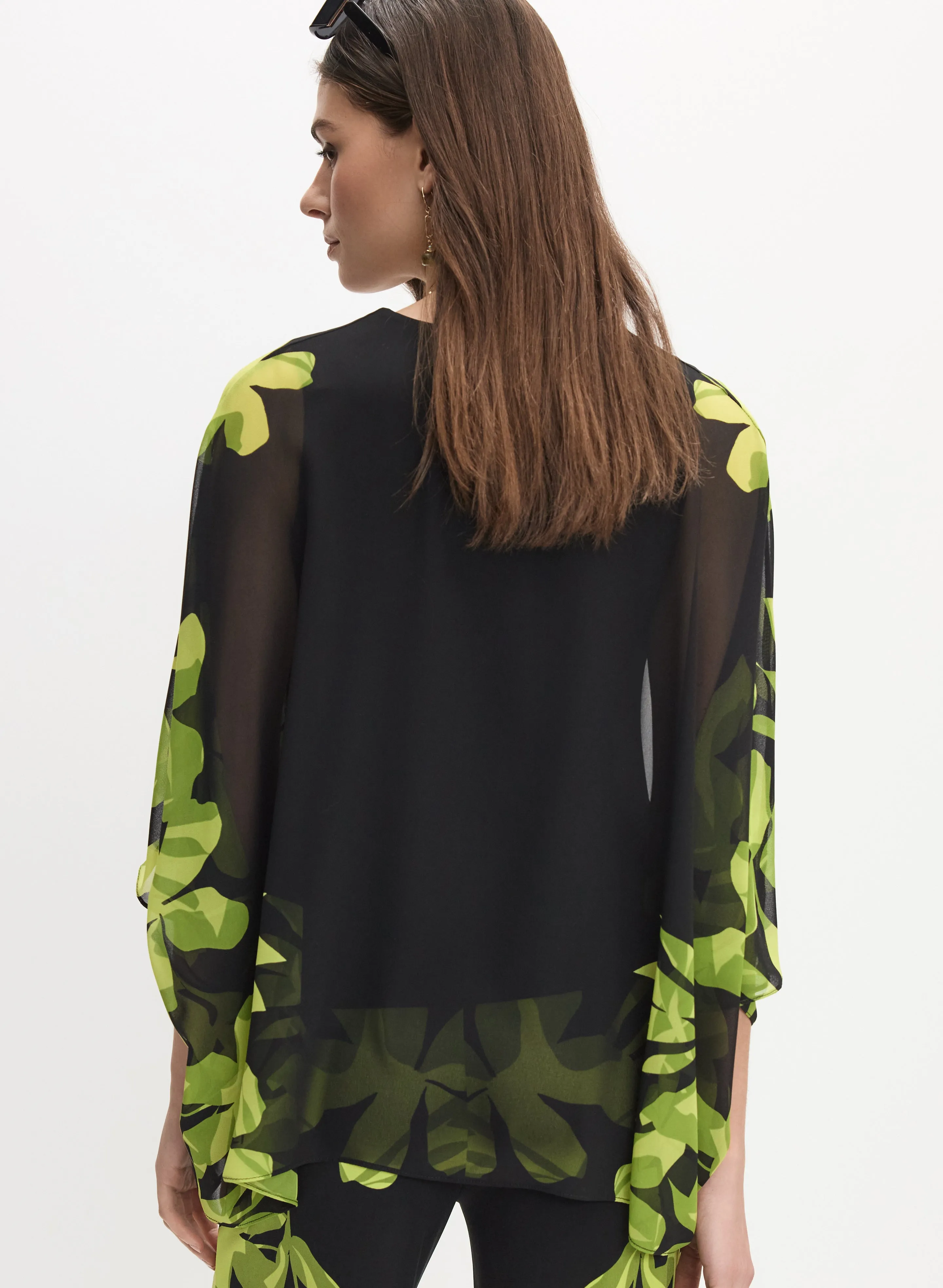 Joseph Ribkoff - Floral Chiffon Blouse sold by Melanie Lyne product image thumbnail 3