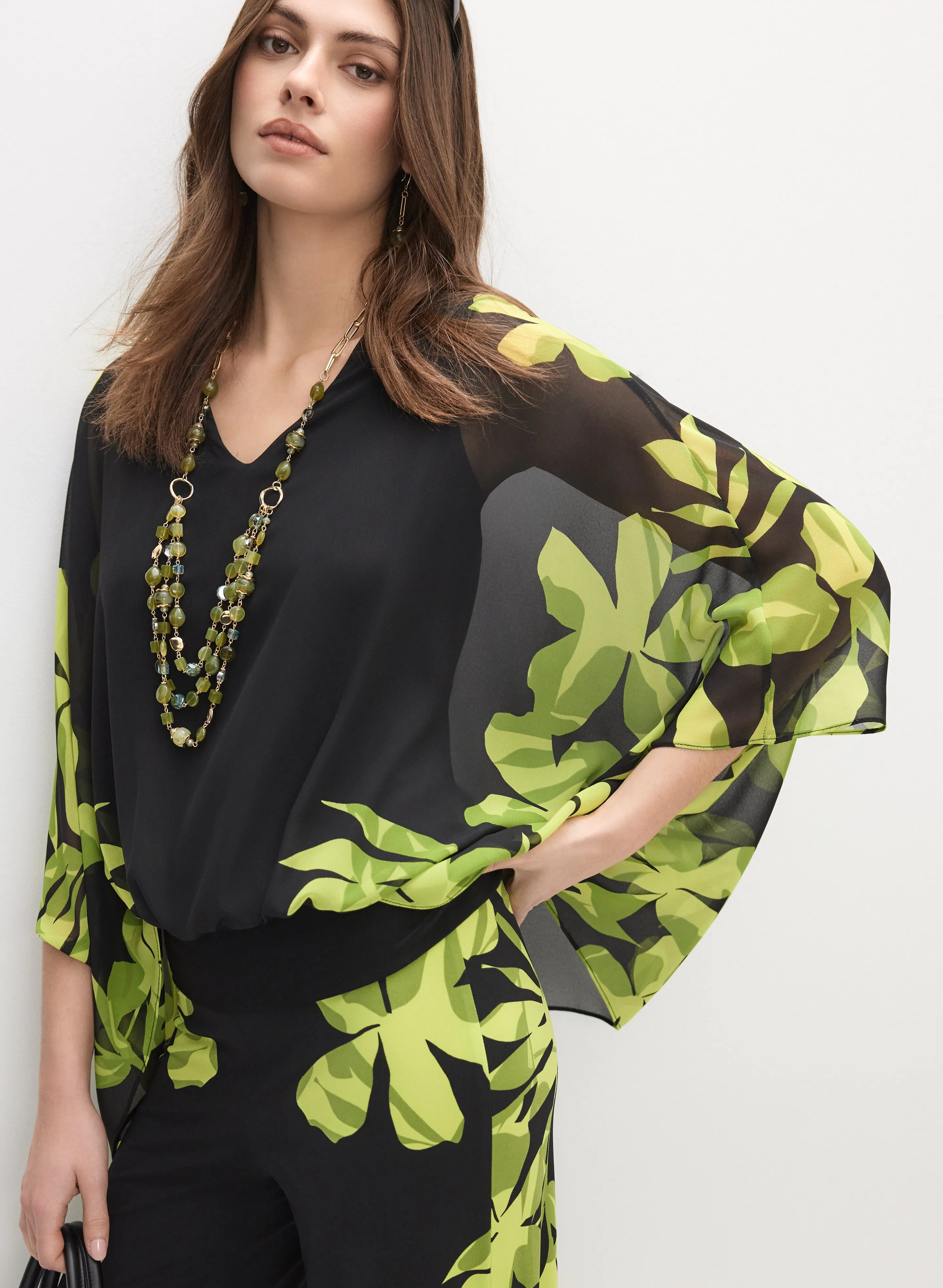 Joseph Ribkoff - Floral Chiffon Blouse sold by Melanie Lyne product image thumbnail 2