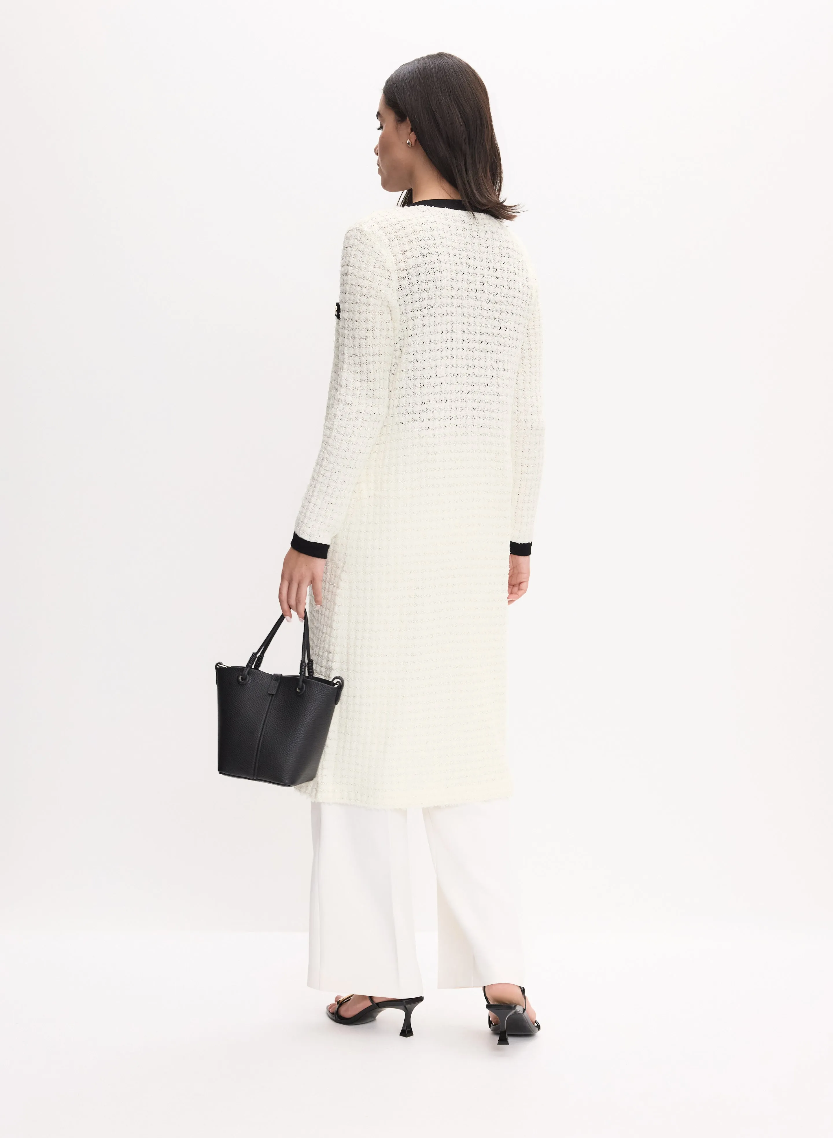 Tweed Contrast Trim Cardigan sold by Melanie Lyne product image thumbnail 5