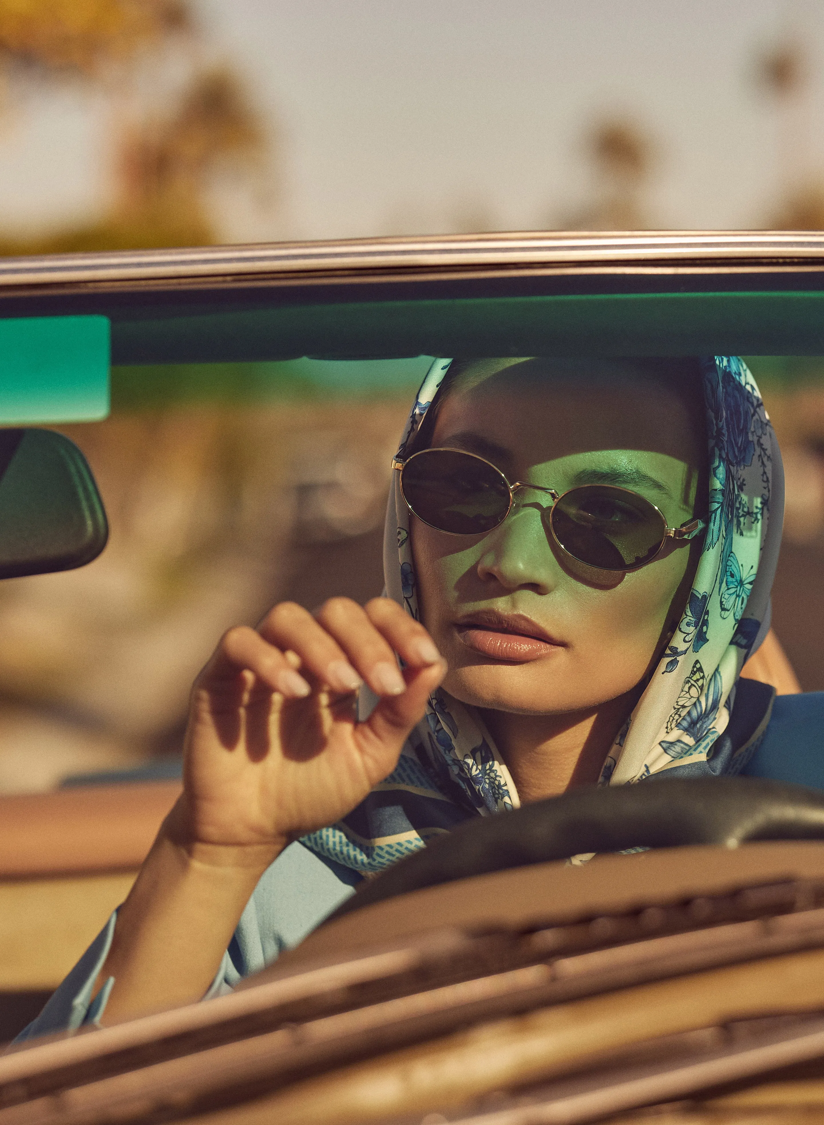 Oval Metal Sunglasses sold by Melanie Lyne product image thumbnail 2