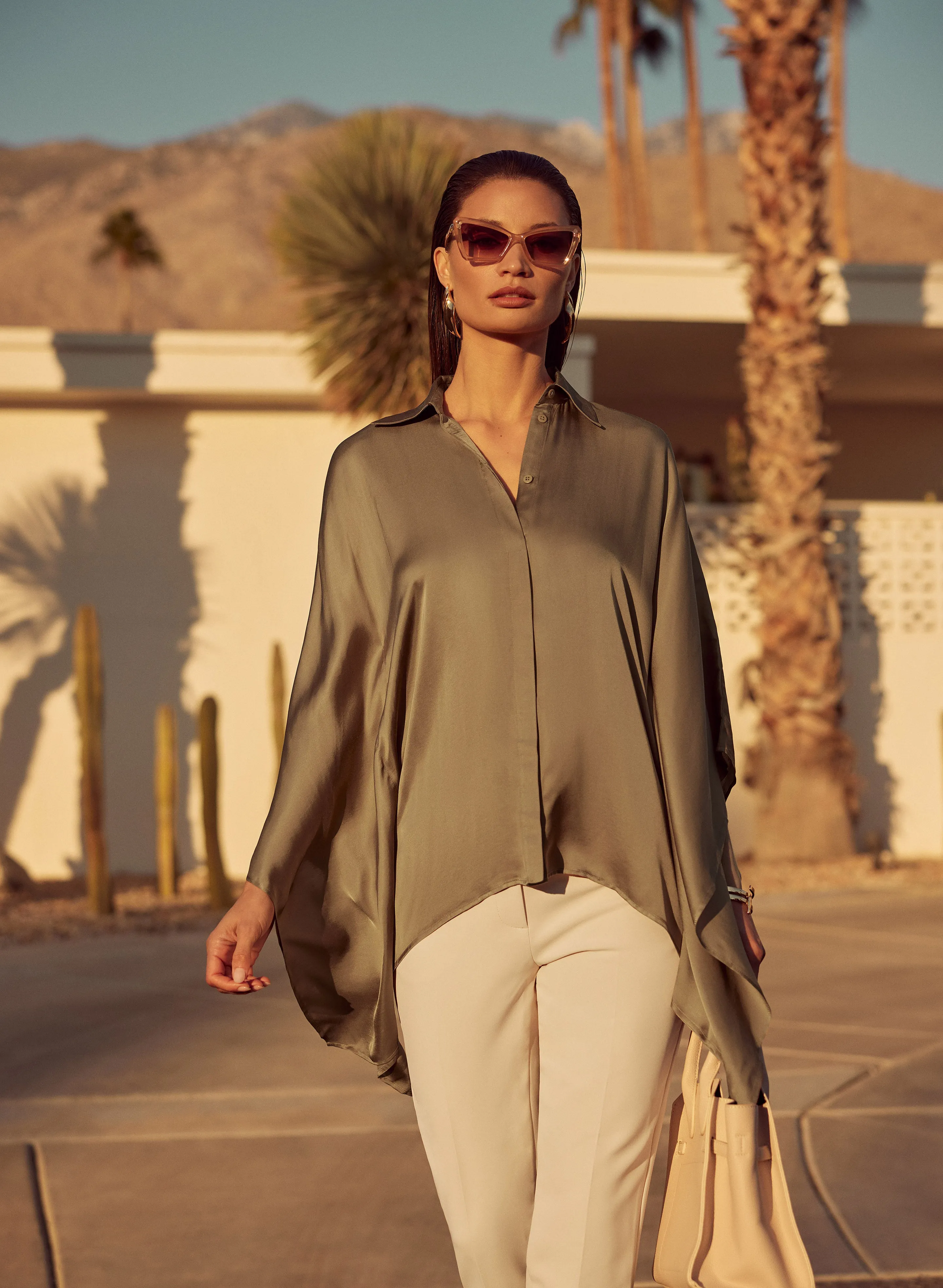 Cat-Eye Plastic Sunglasses sold by Melanie Lyne product image thumbnail 2