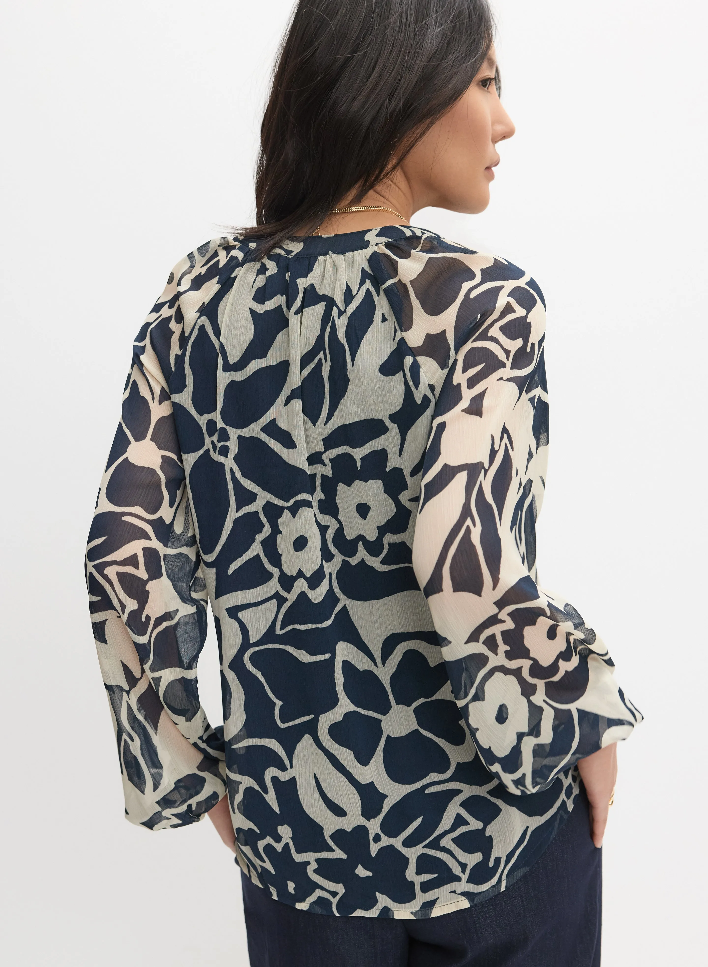 Floral Chiffon Blouse sold by Melanie Lyne product image thumbnail 4