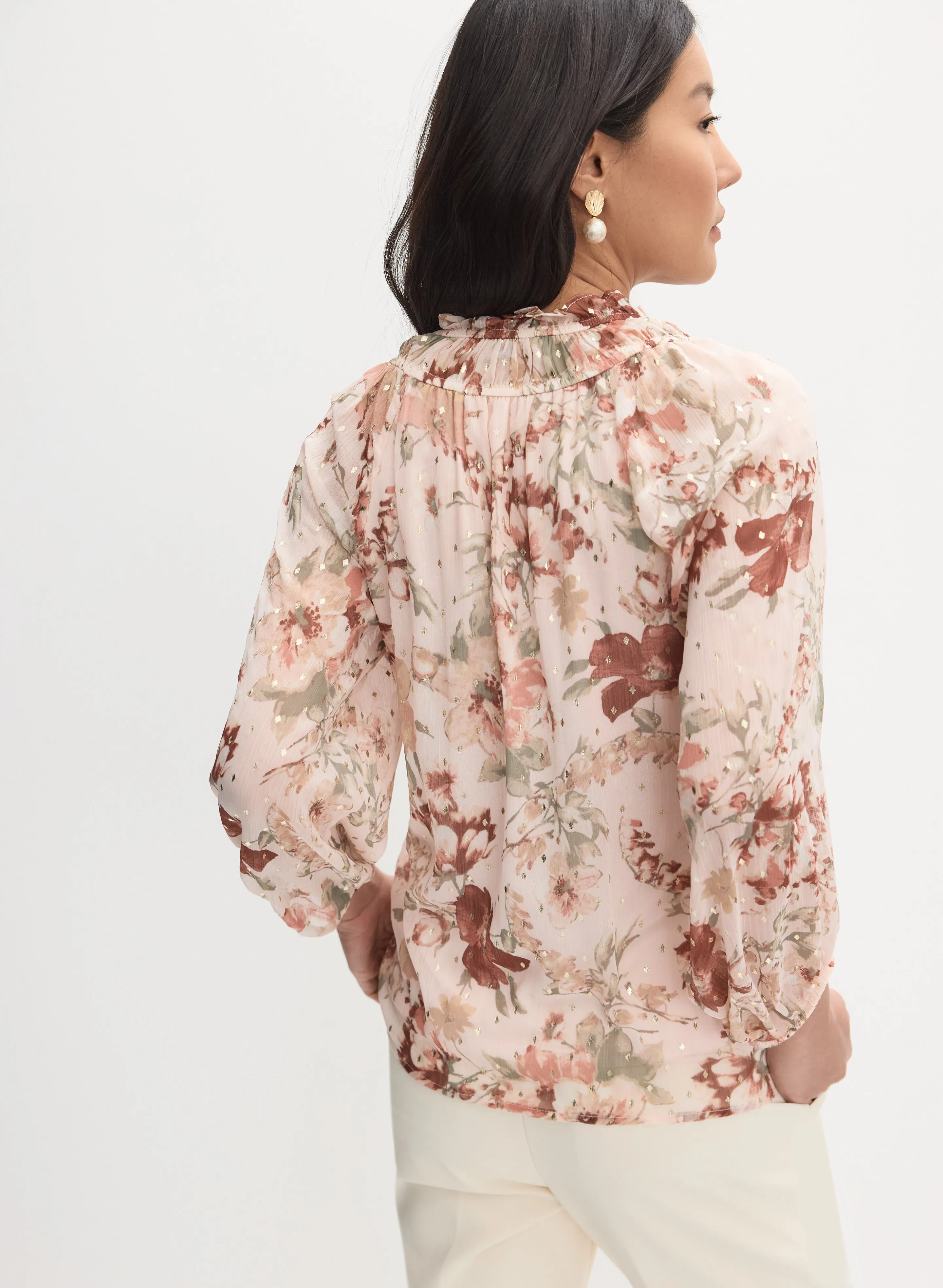 Floral Chiffon Blouse sold by Melanie Lyne product image thumbnail 5