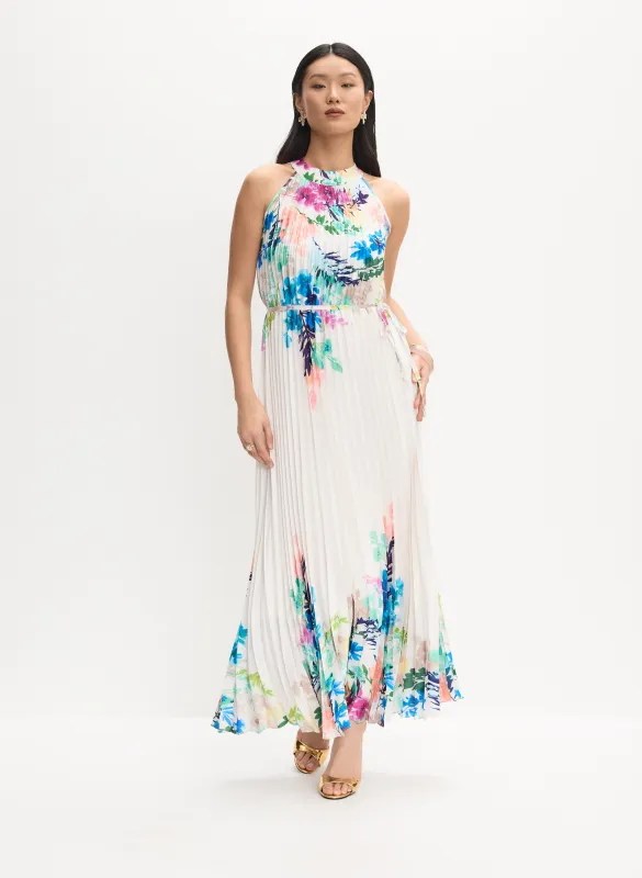 Joseph Ribkoff - Floral Plissé Dress sold by Melanie Lyne