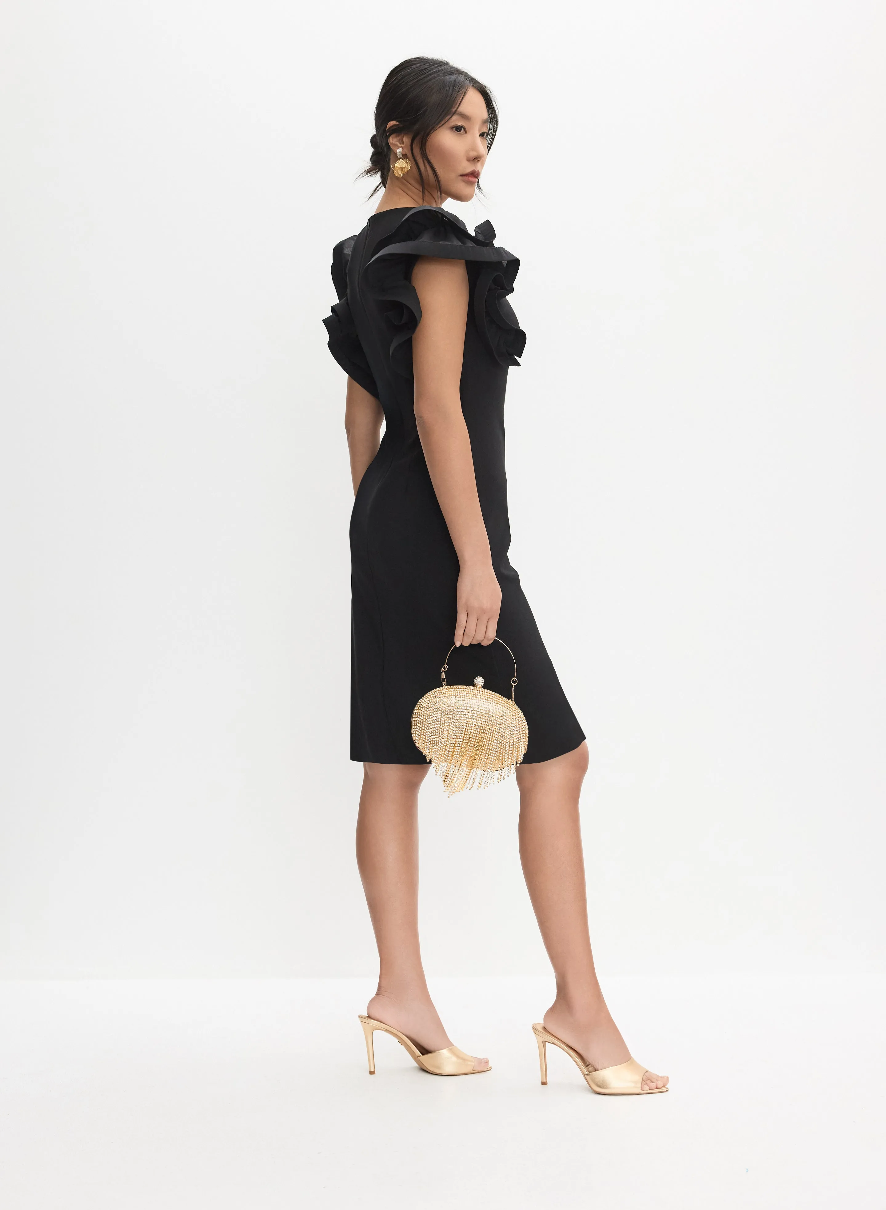 Joseph Ribkoff - Ruffled Sleeve Dress sold by Melanie Lyne product image thumbnail 3