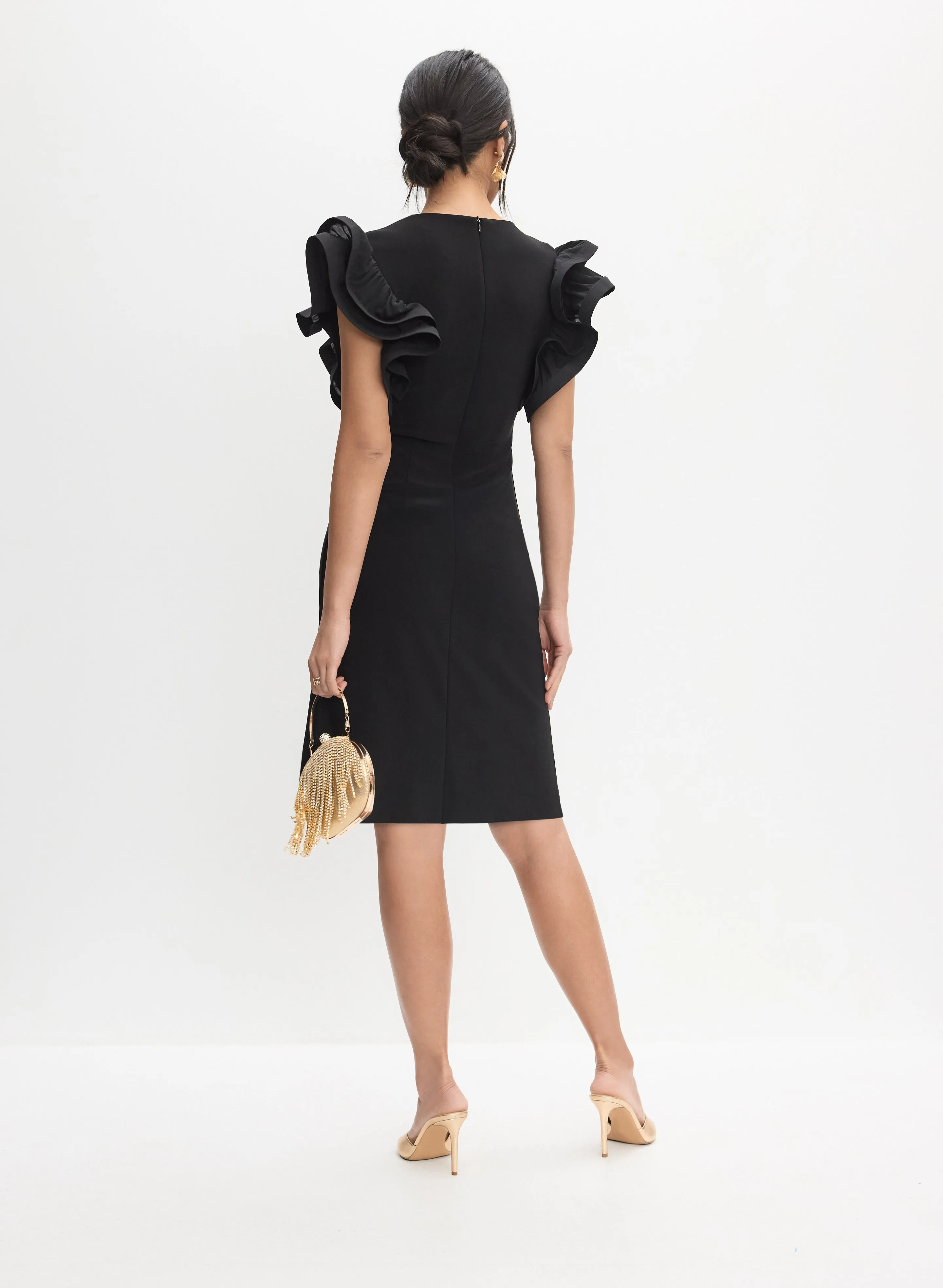 Joseph Ribkoff - Ruffled Sleeve Dress sold by Melanie Lyne product image thumbnail 4