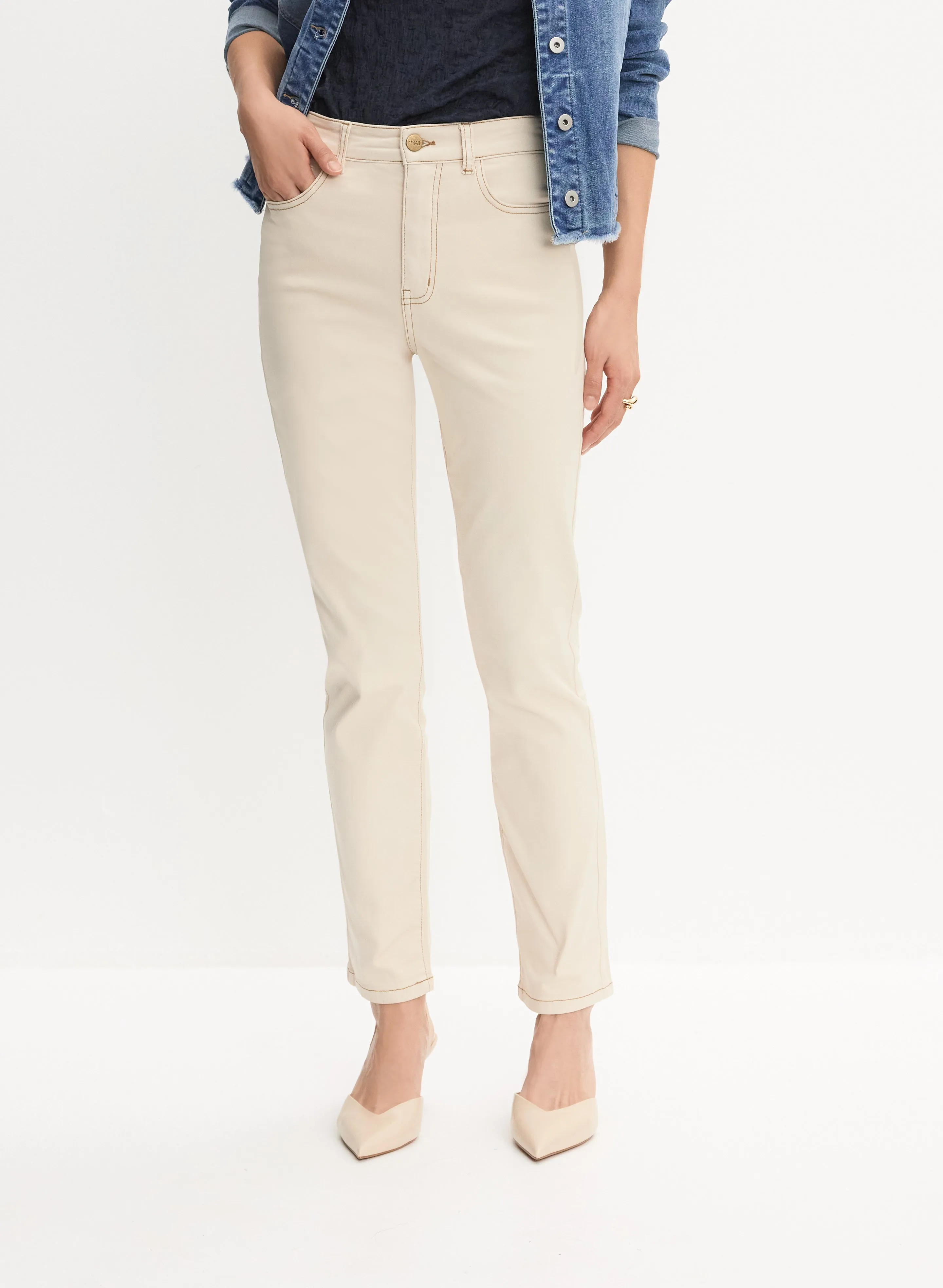 Straight-Leg Jeans sold by Melanie Lyne