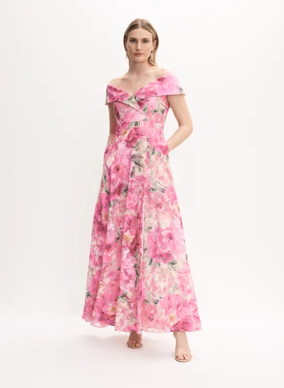 BA Nites - Floral Off-The-Shoulder Dress sold by Melanie Lyne
