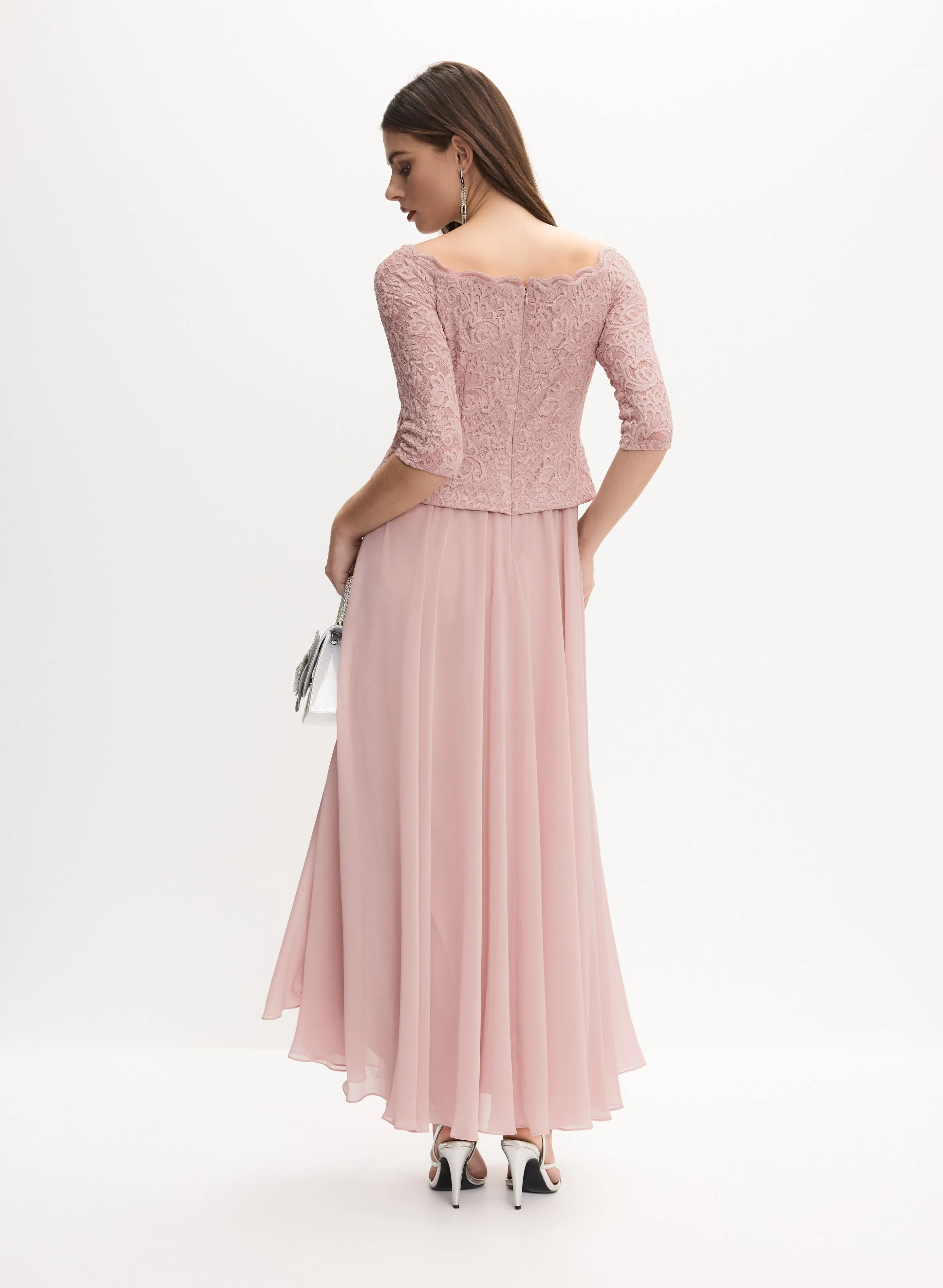 Alex Evenings - Lace & Chiffon Dress sold by Melanie Lyne product image thumbnail 5