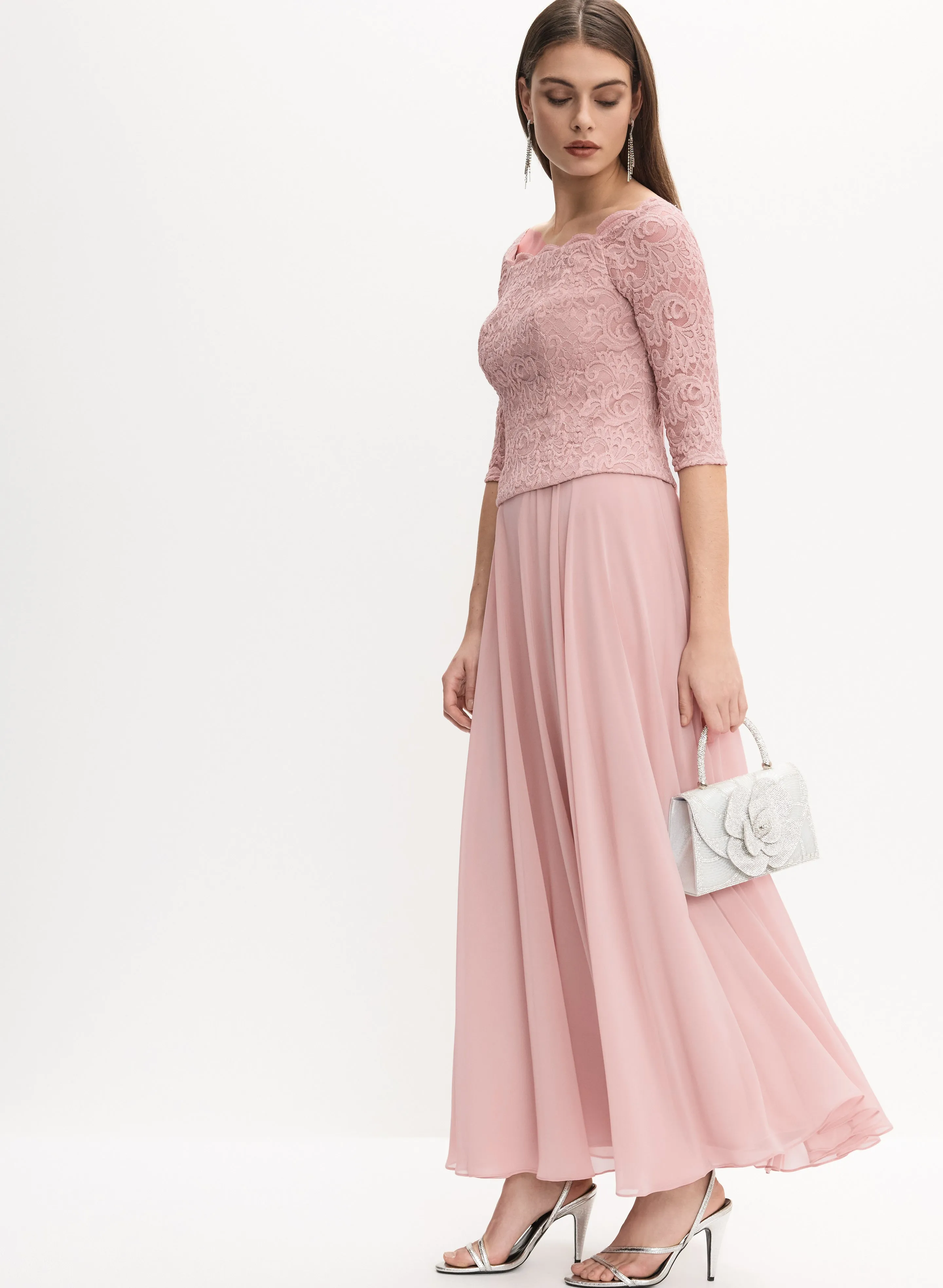 Alex Evenings - Lace & Chiffon Dress sold by Melanie Lyne product image thumbnail 3