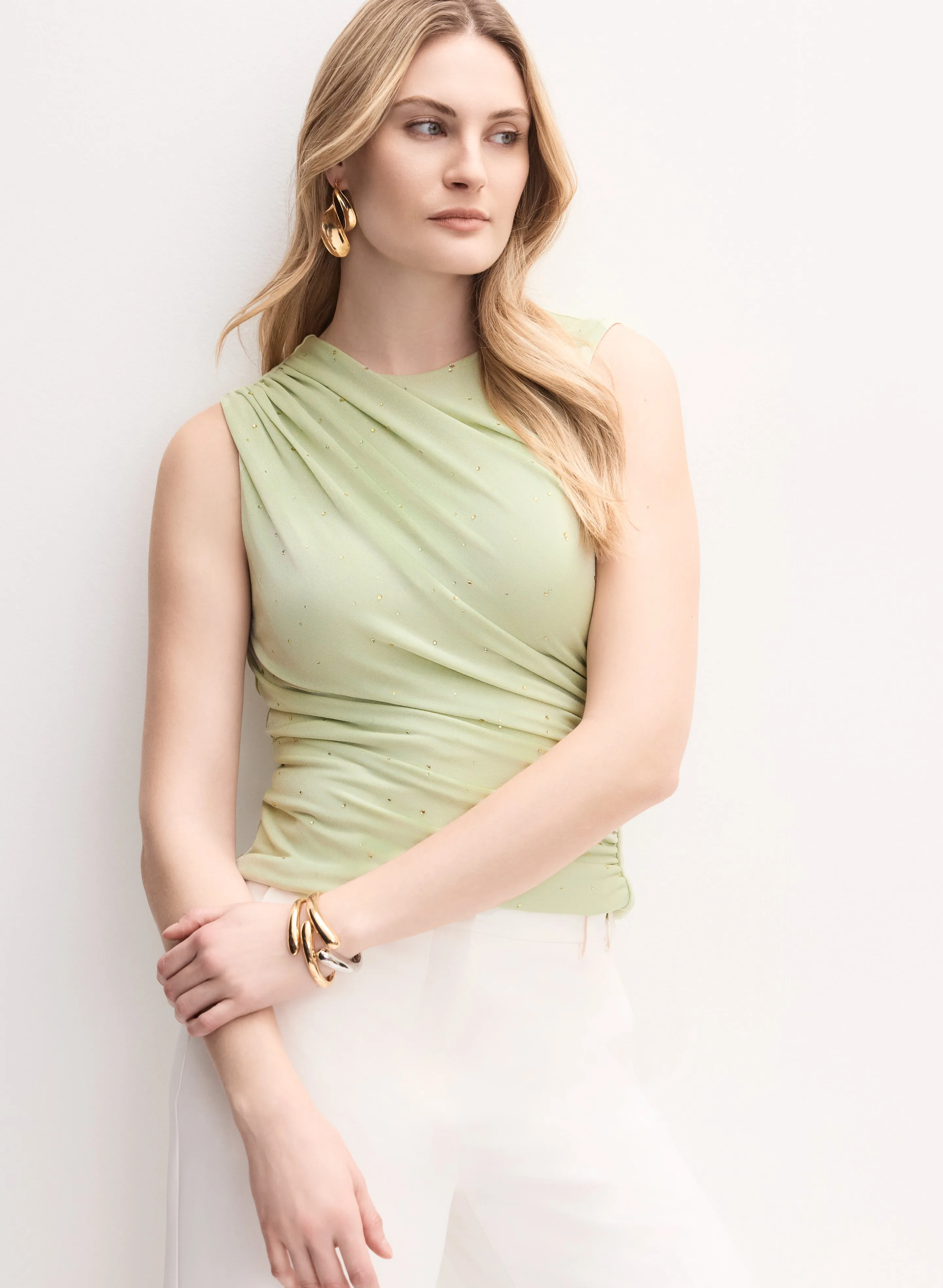 Draped Sleeveless Top sold by Melanie Lyne