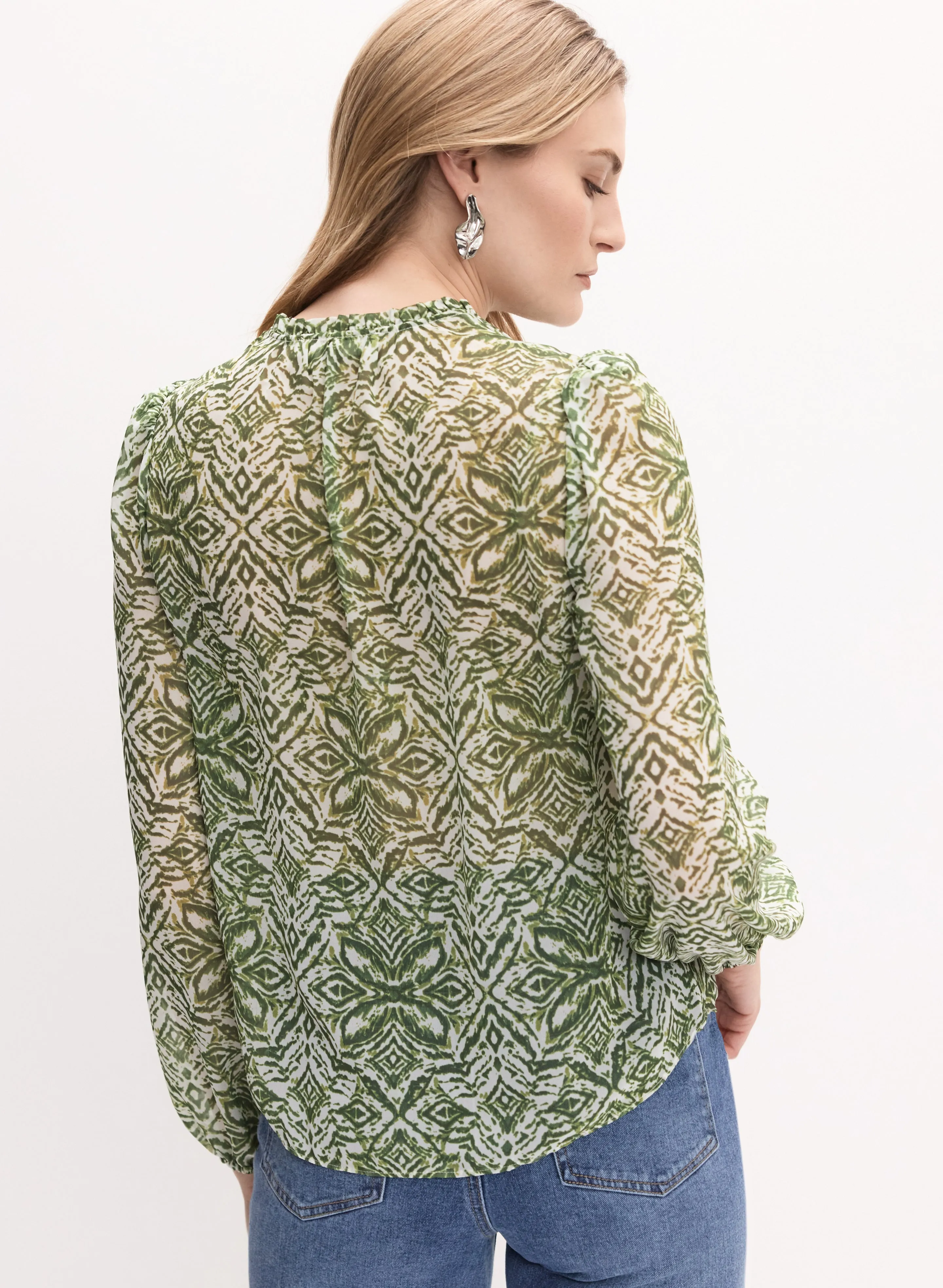 Abstract Print Blouse sold by Melanie Lyne product image thumbnail 4