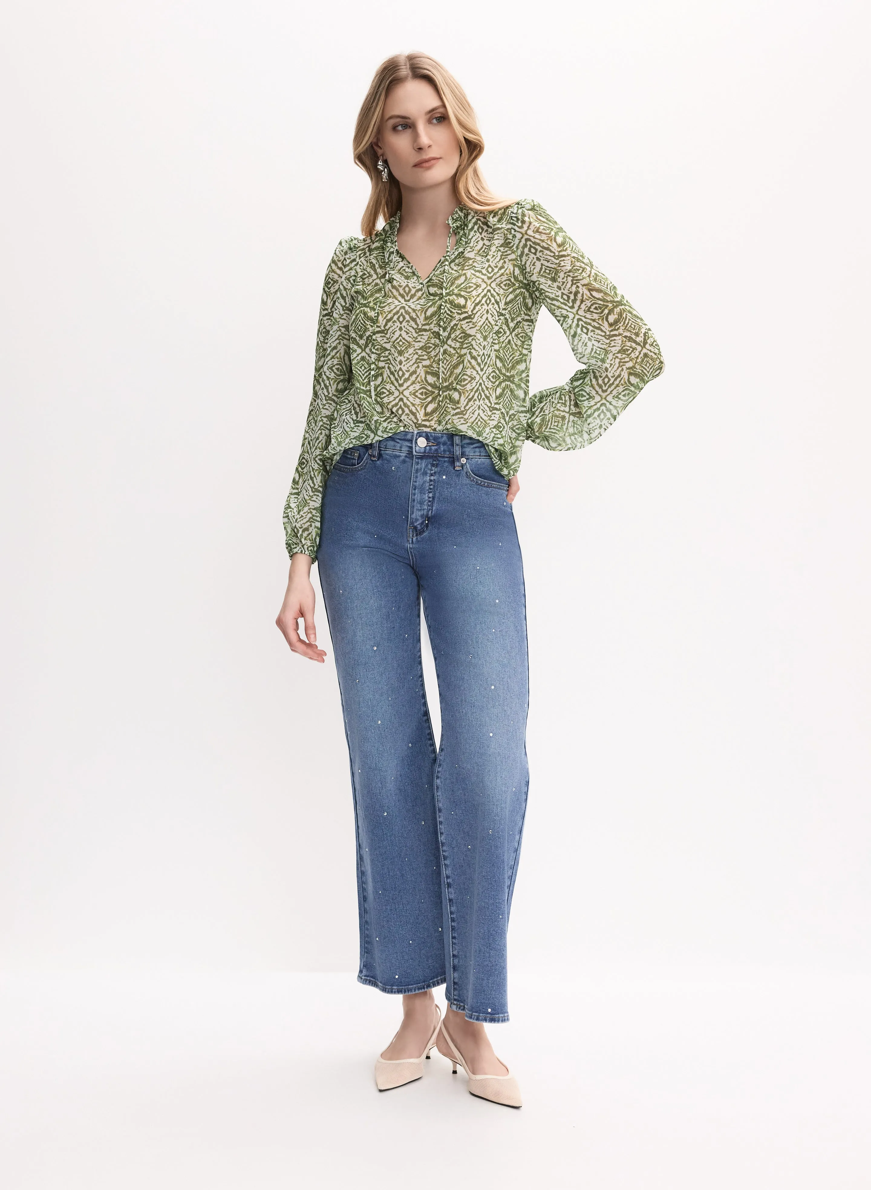 Abstract Print Blouse sold by Melanie Lyne product image thumbnail 3