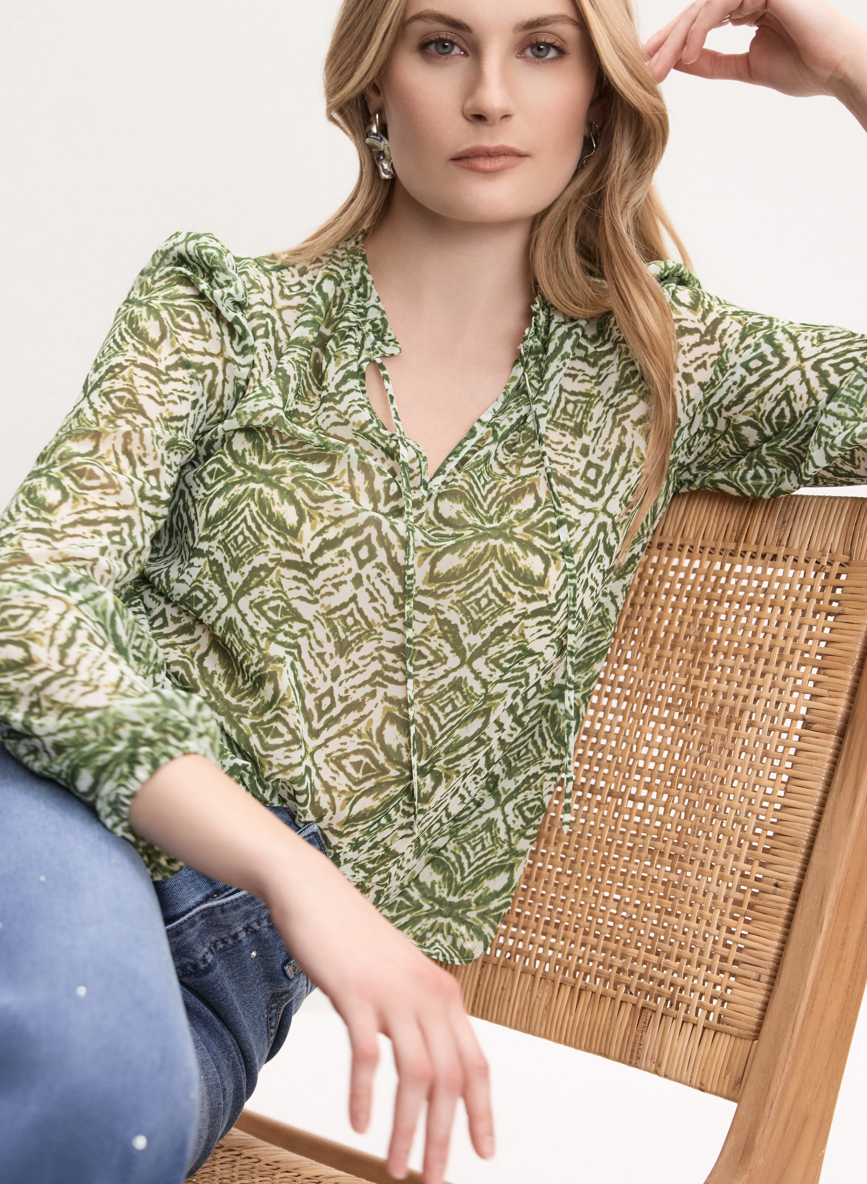 Abstract Print Blouse sold by Melanie Lyne product image thumbnail 2