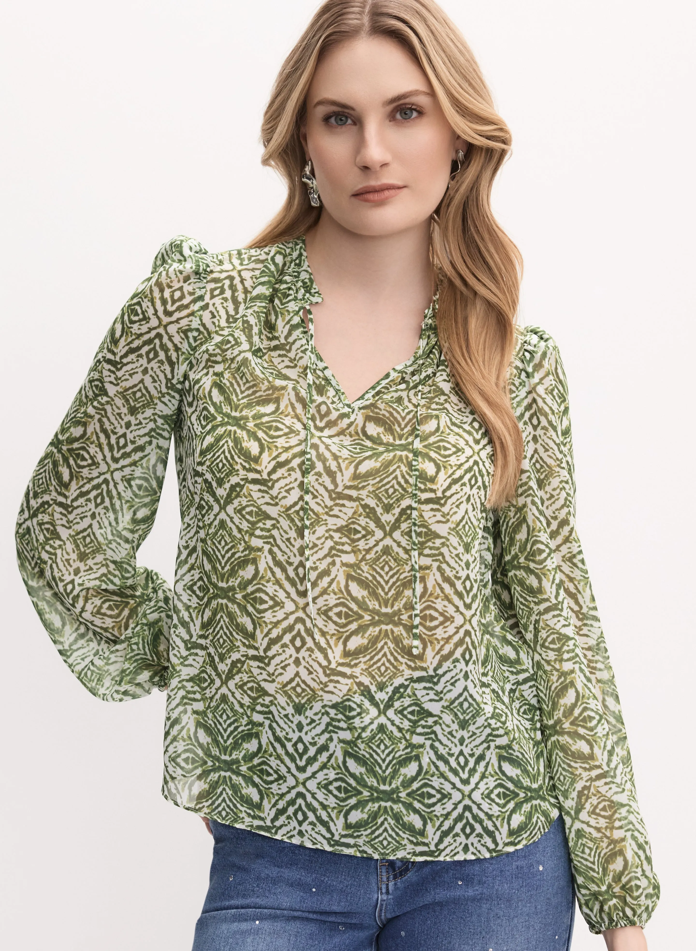 Abstract Print Blouse sold by Melanie Lyne product image thumbnail 5