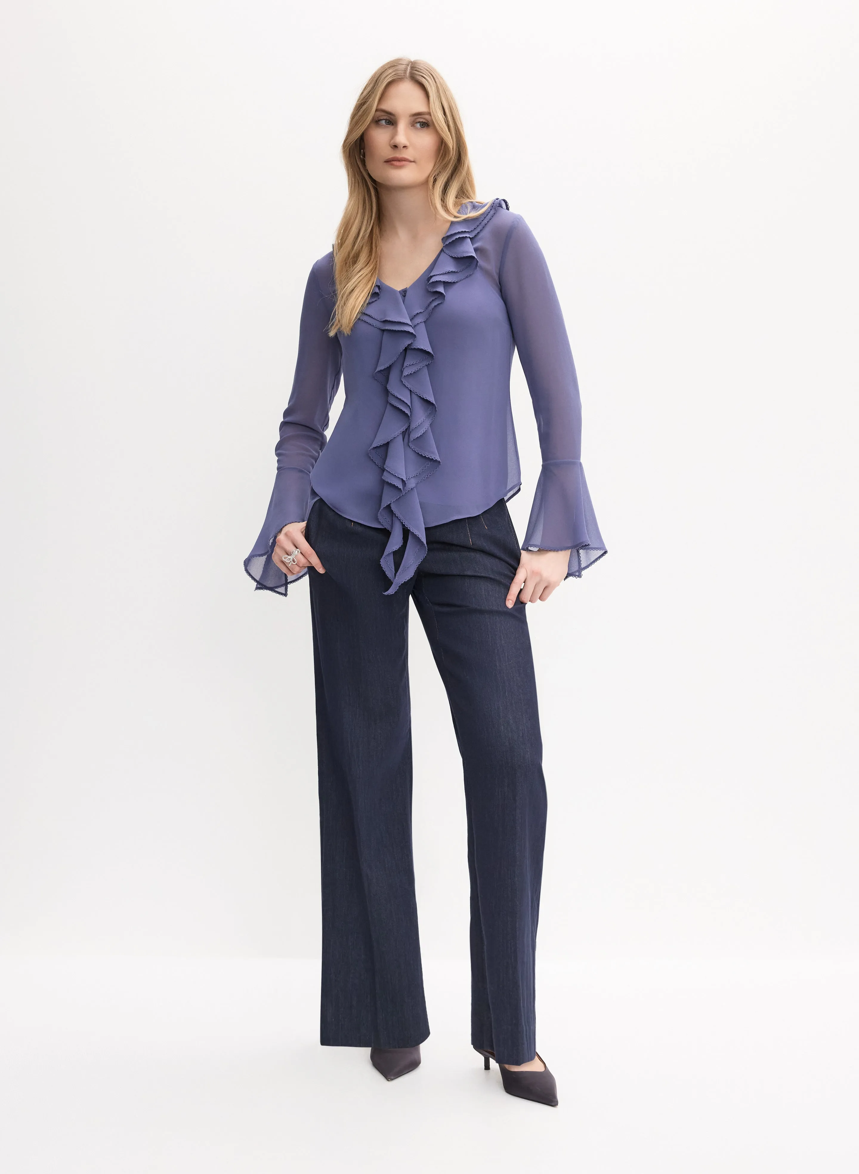 Ruffle Detail Blouse sold by Melanie Lyne product image thumbnail 3