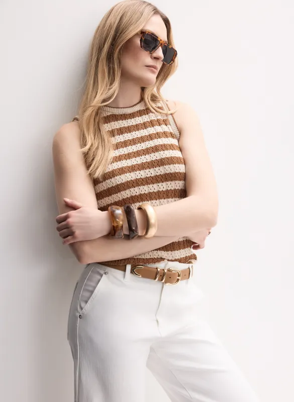 Stripe Knit Tank Top sold by Melanie Lyne