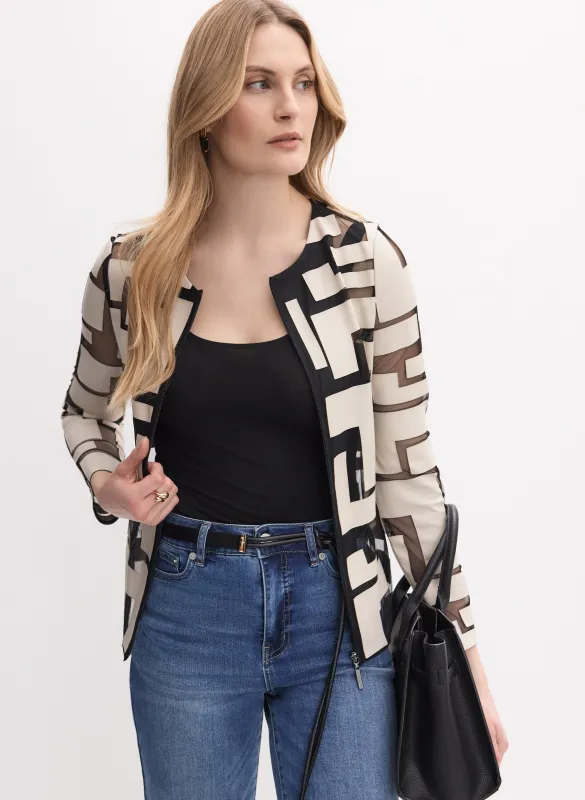 Joseph Ribkoff - Geometric Pattern Jacket made by Melanie Lyne