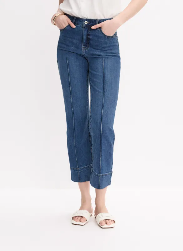 Cropped Straight-Leg Jeans sold by Melanie Lyne