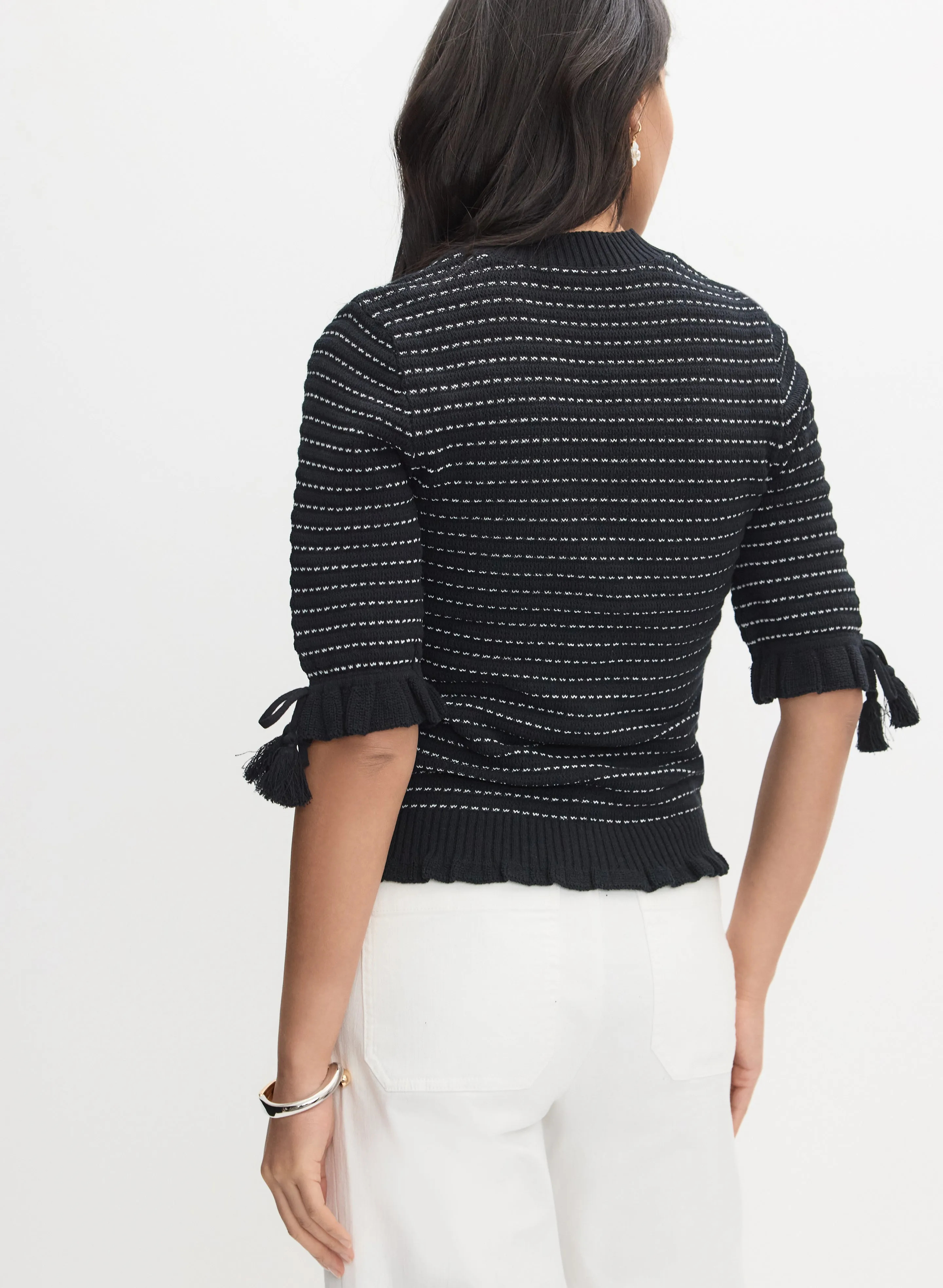 Striped Knit Cardigan sold by Melanie Lyne product image thumbnail 4