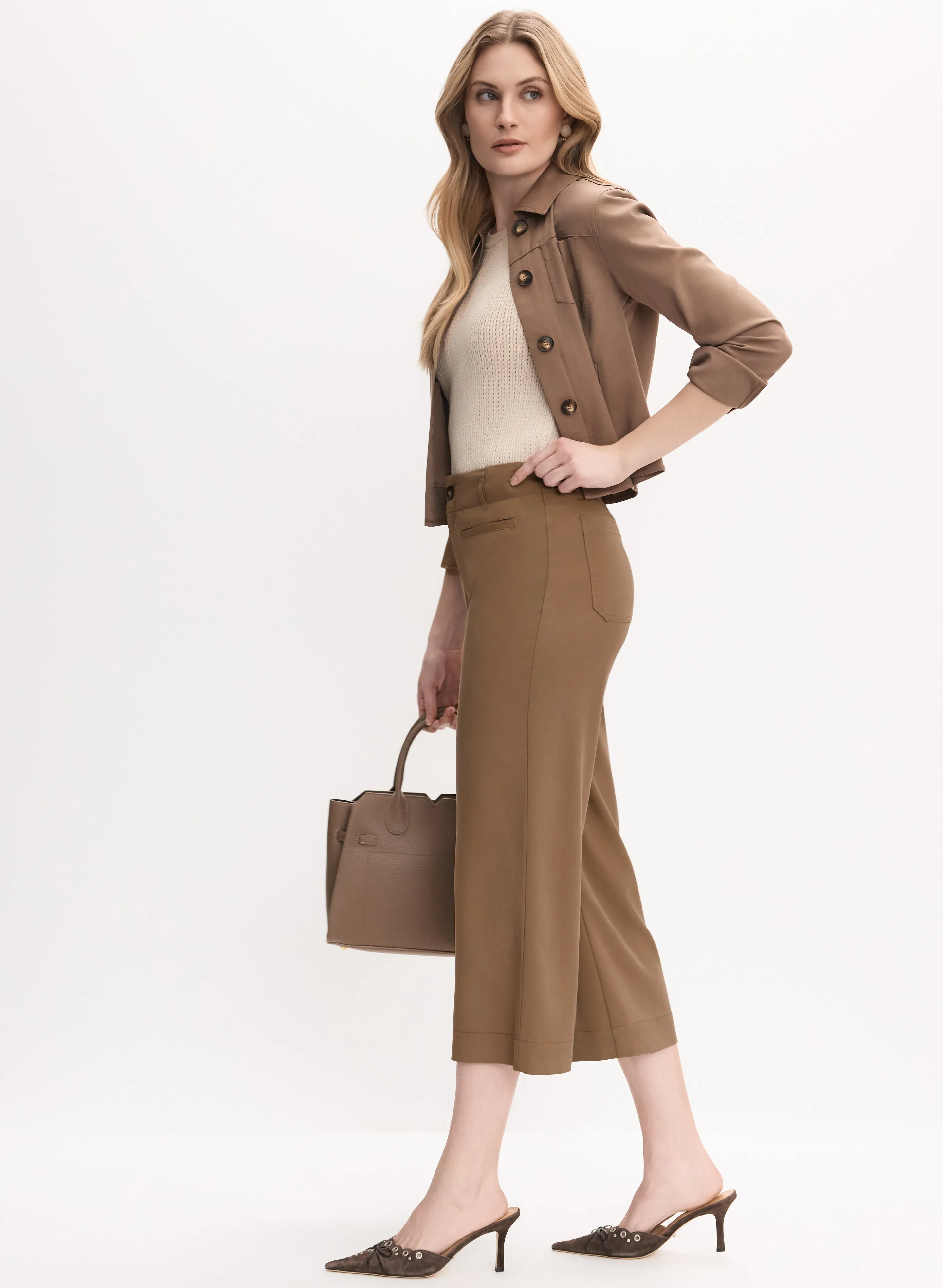 Cropped Wide Leg Pants sold by Melanie Lyne product image thumbnail 5