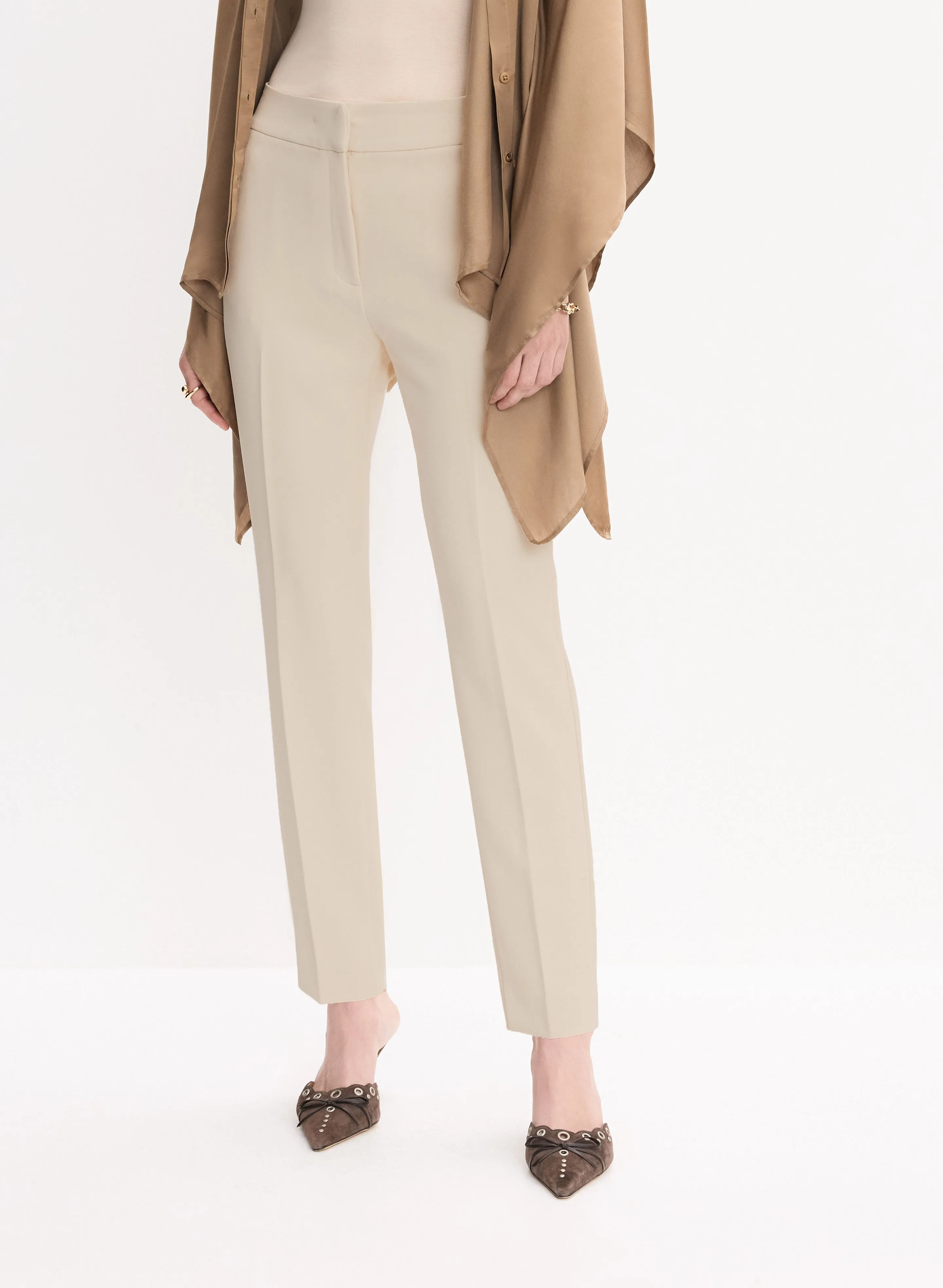 Giselle Slim-Leg Pants sold by Melanie Lyne