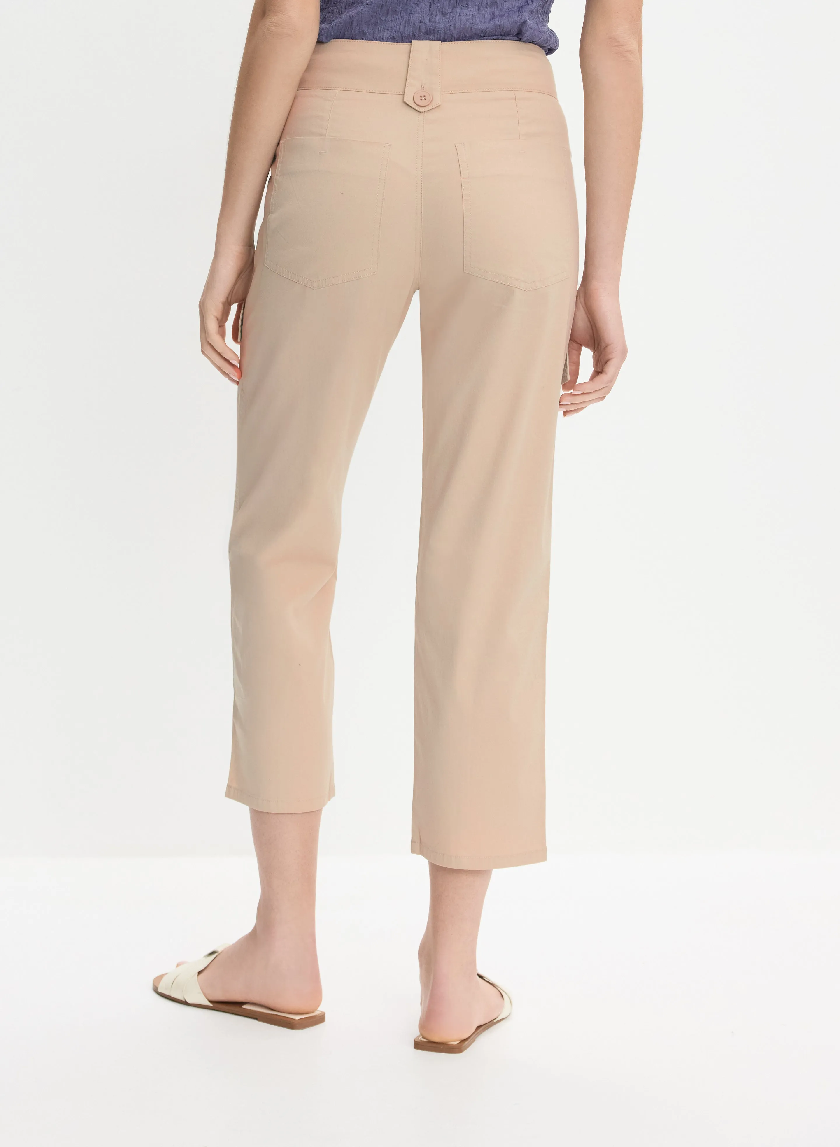 Stretch-Cotton Cargo Capris sold by Melanie Lyne product image thumbnail 3