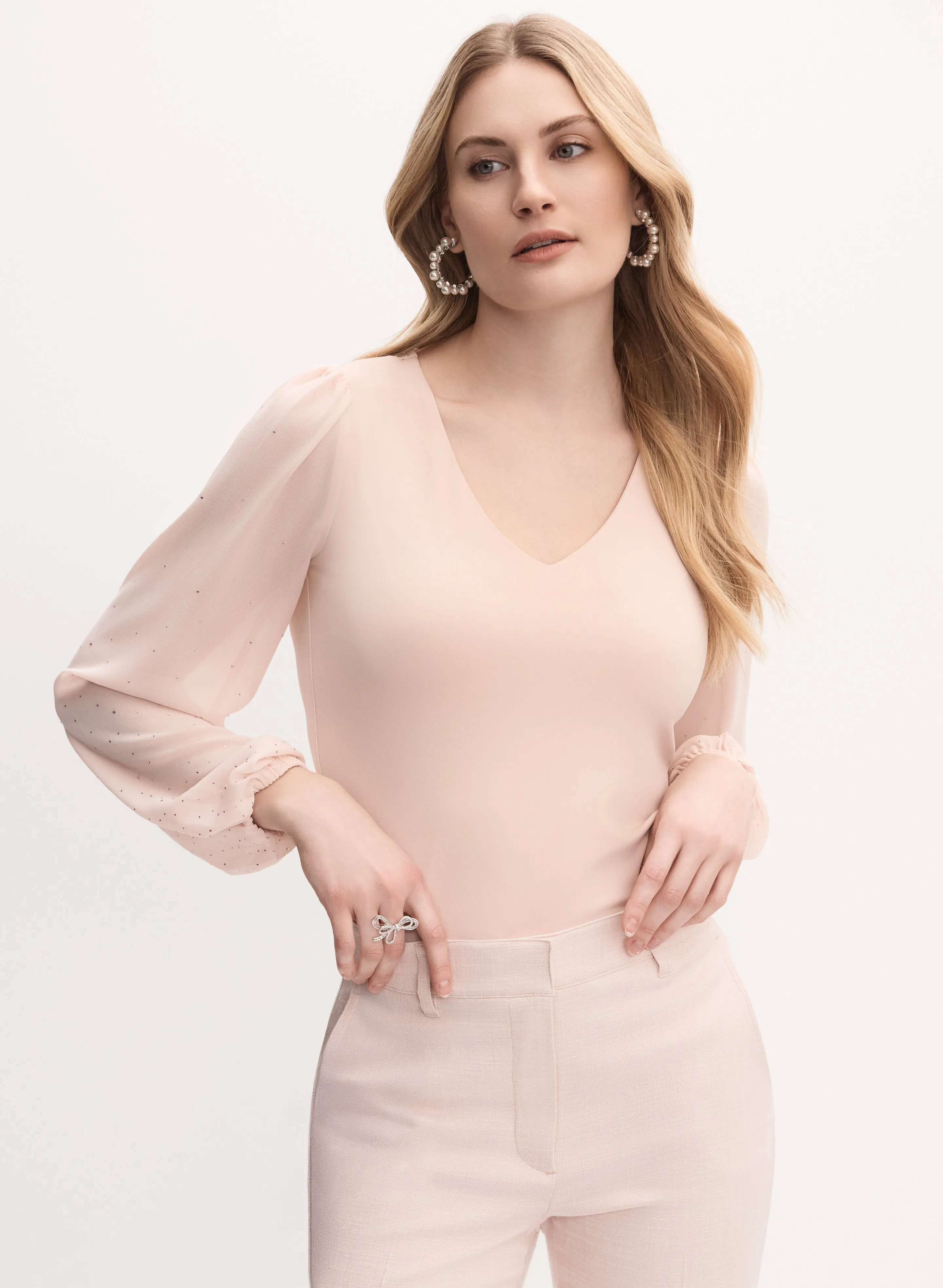 Embellished Chiffon Top sold by Melanie Lyne