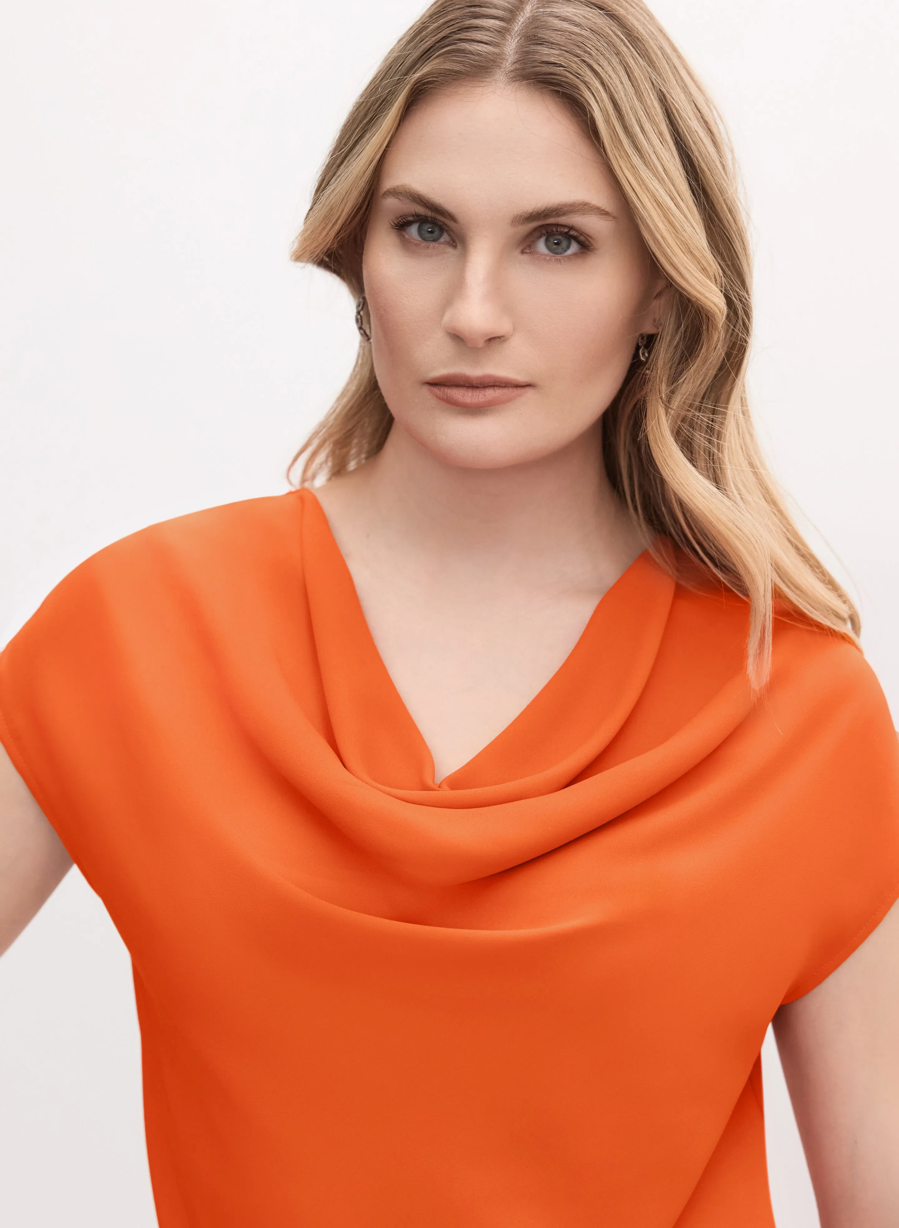 Crepe Cowl Neck Blouse sold by Melanie Lyne product image thumbnail 5