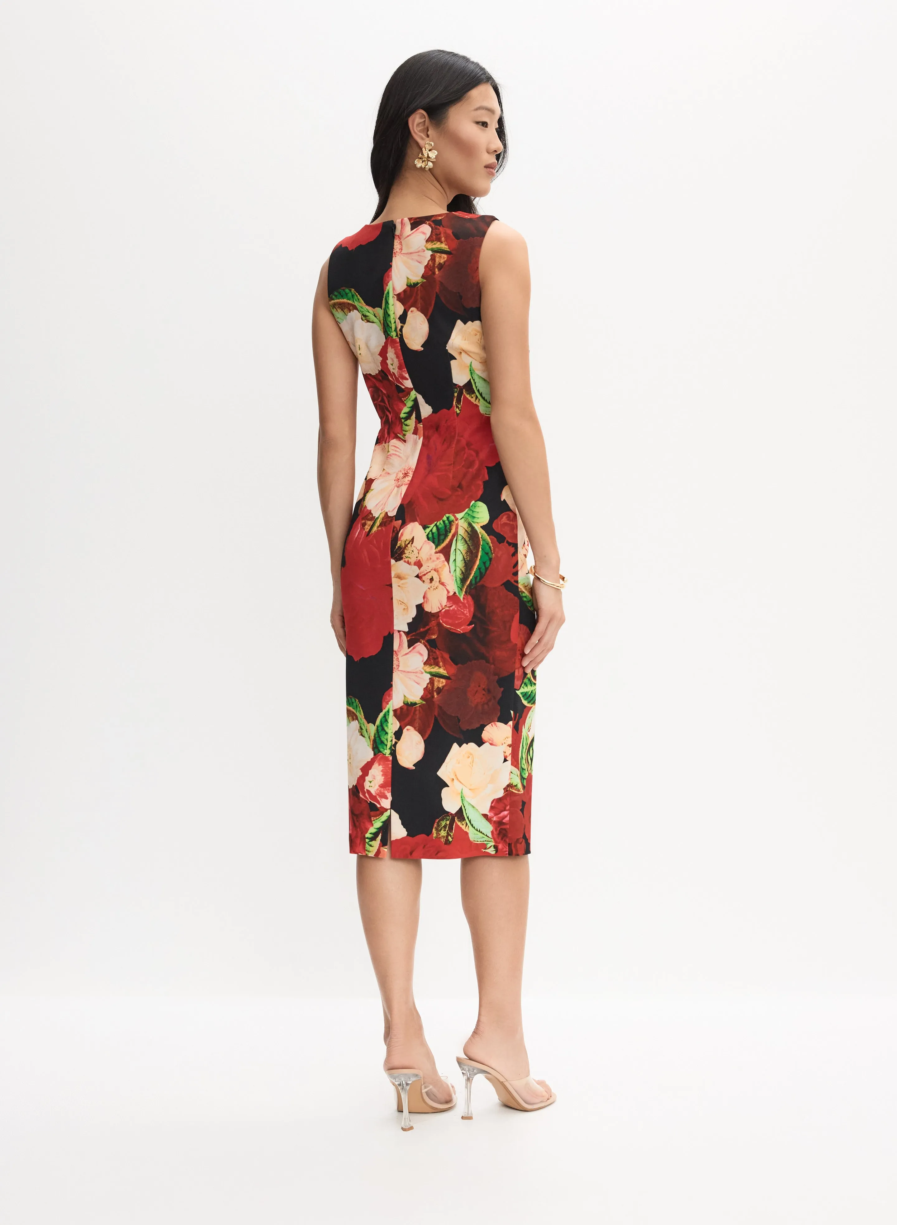 Rose Print Dress sold by Melanie Lyne product image thumbnail 4