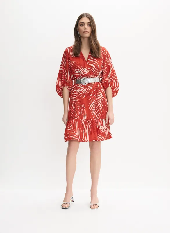 Joseph Ribkoff - Belted Tropical Print Dress sold by Melanie Lyne