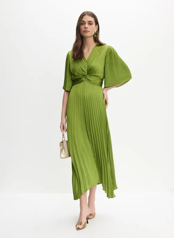 Joseph Ribkoff - Satin Plissé Dress made by Melanie Lyne