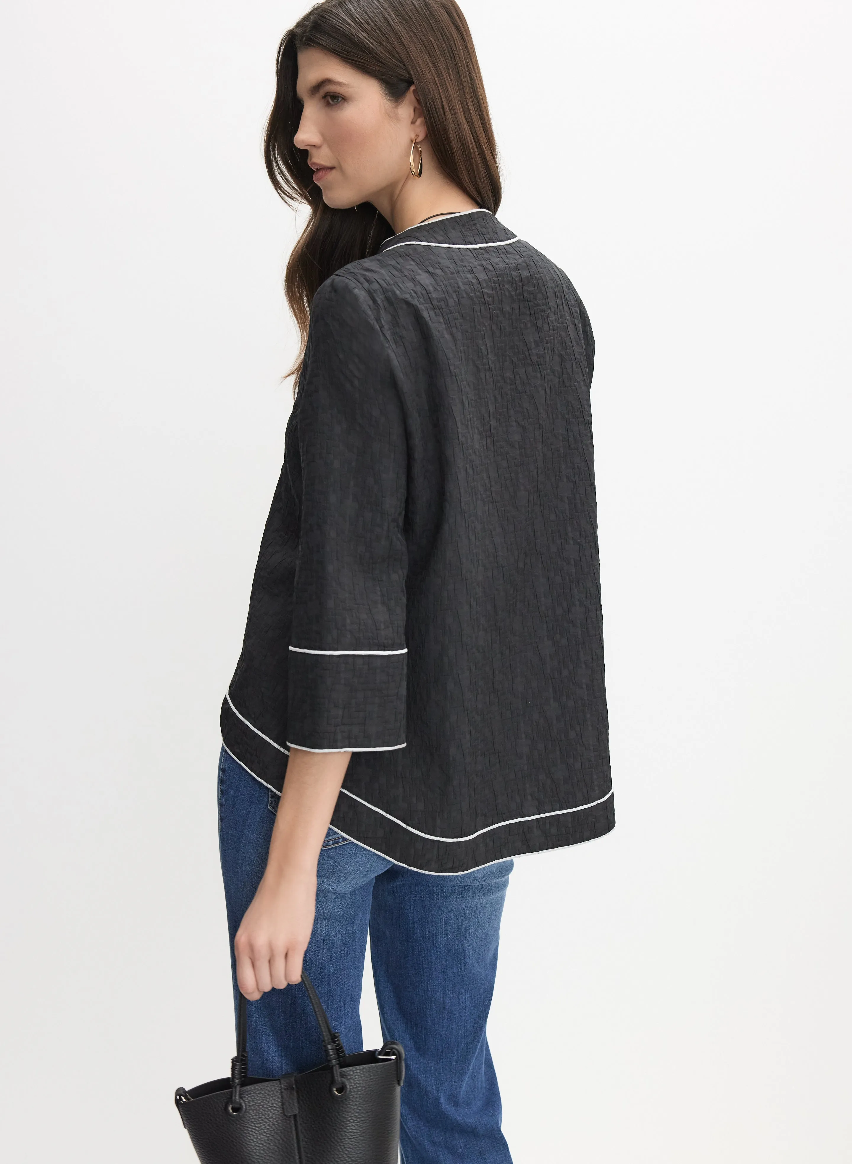 Joseph Ribkoff - Textured Contrast Jacket sold by Melanie Lyne product image thumbnail 4