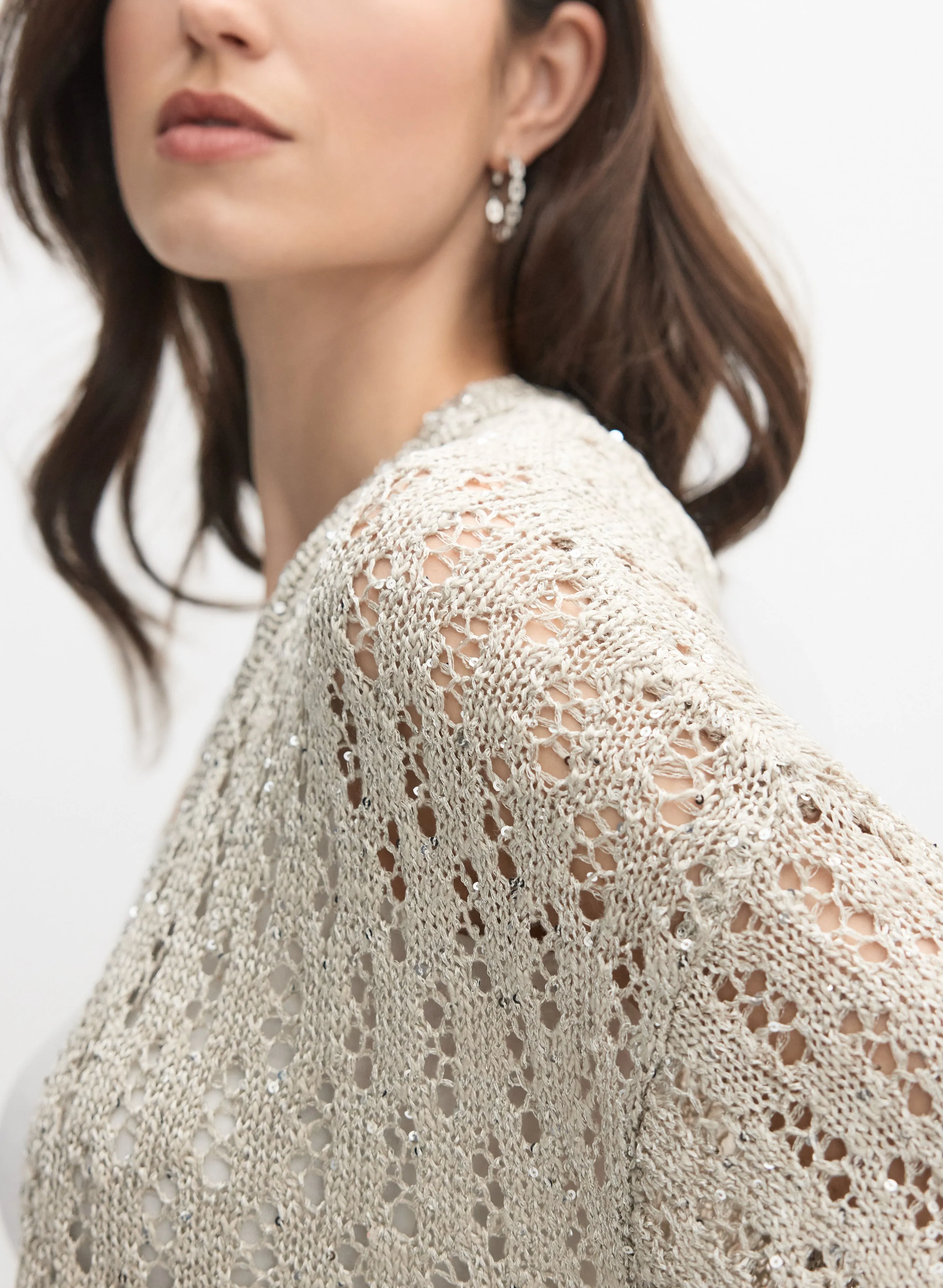 Joseph Ribkoff - Long Open Weave Cardigan sold by Melanie Lyne product image thumbnail 2