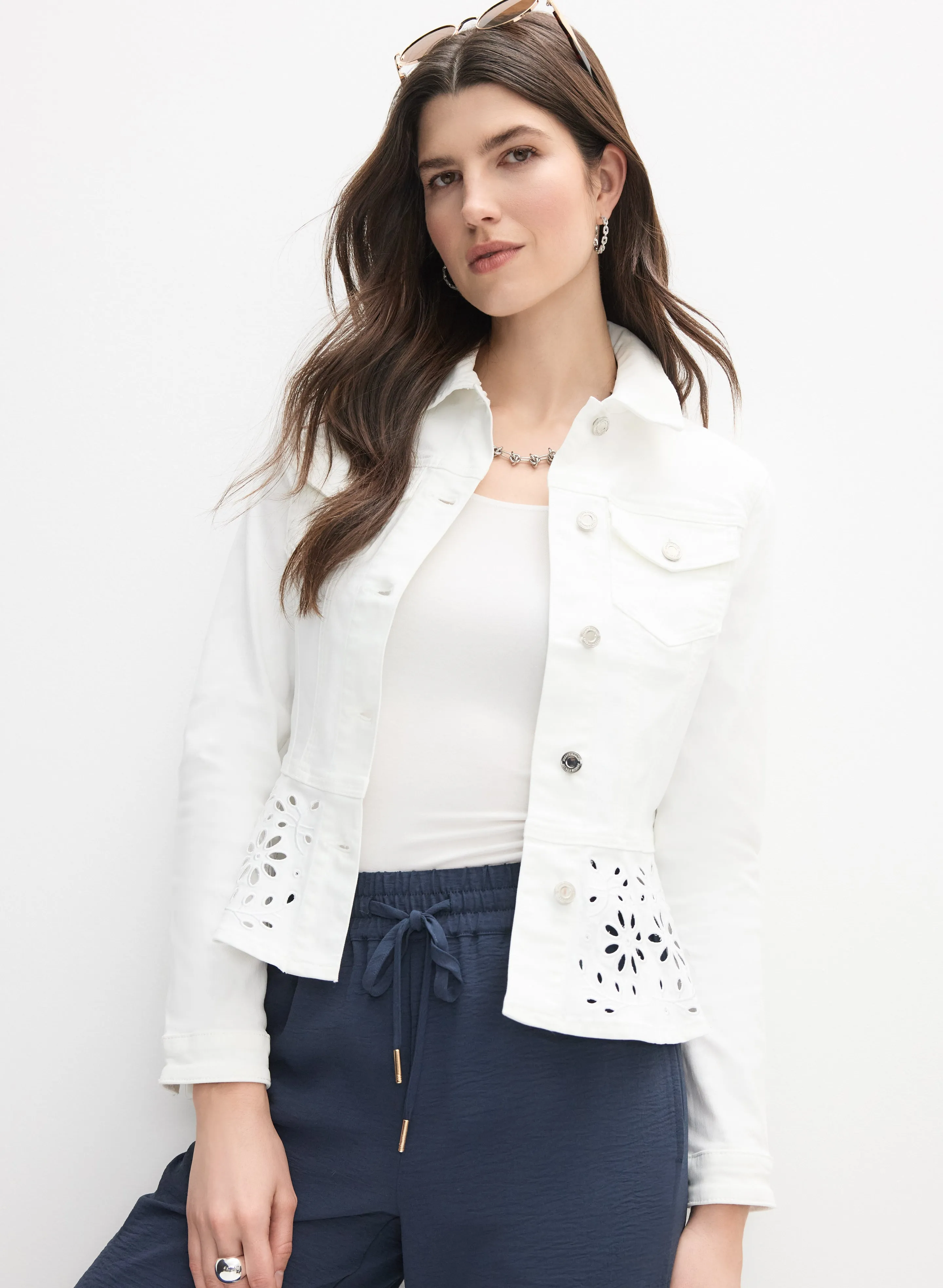 Joseph Ribkoff - Denim Peplum Jacket sold by Melanie Lyne product image thumbnail 5