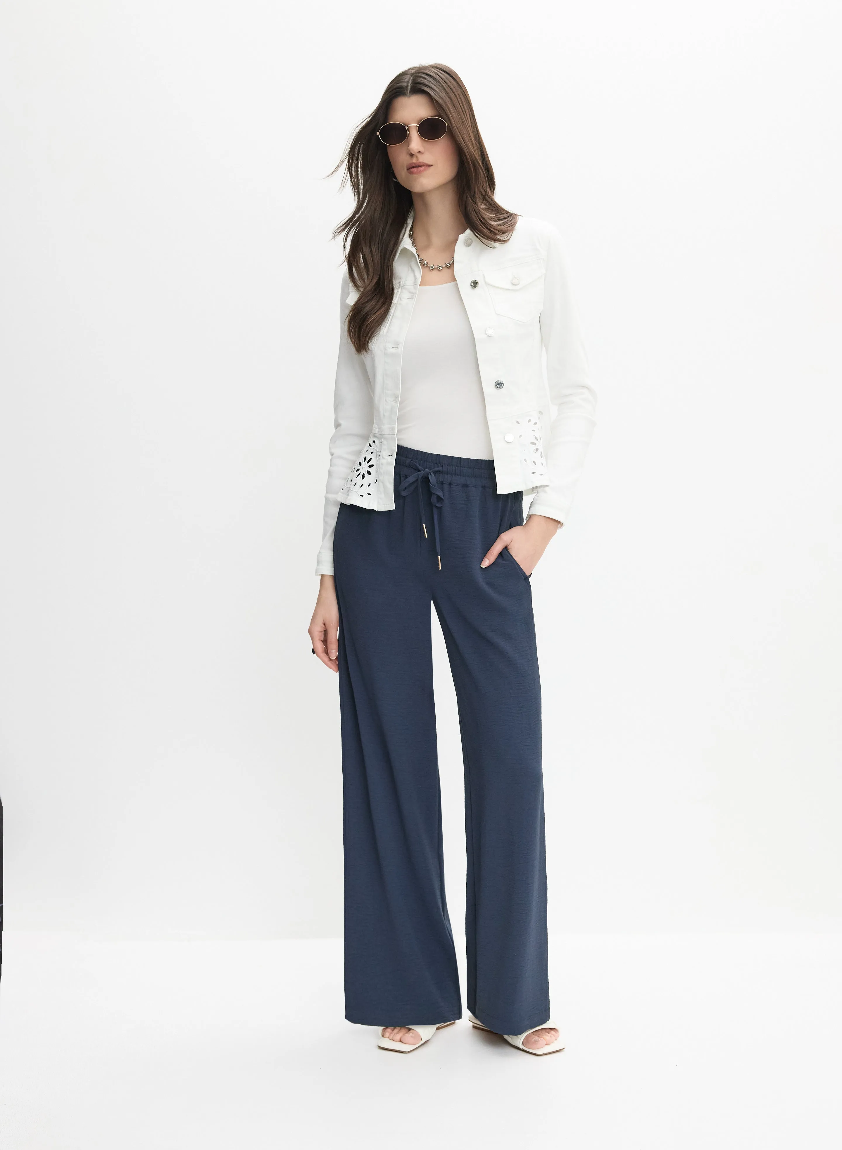 Joseph Ribkoff - Denim Peplum Jacket sold by Melanie Lyne product image thumbnail 3