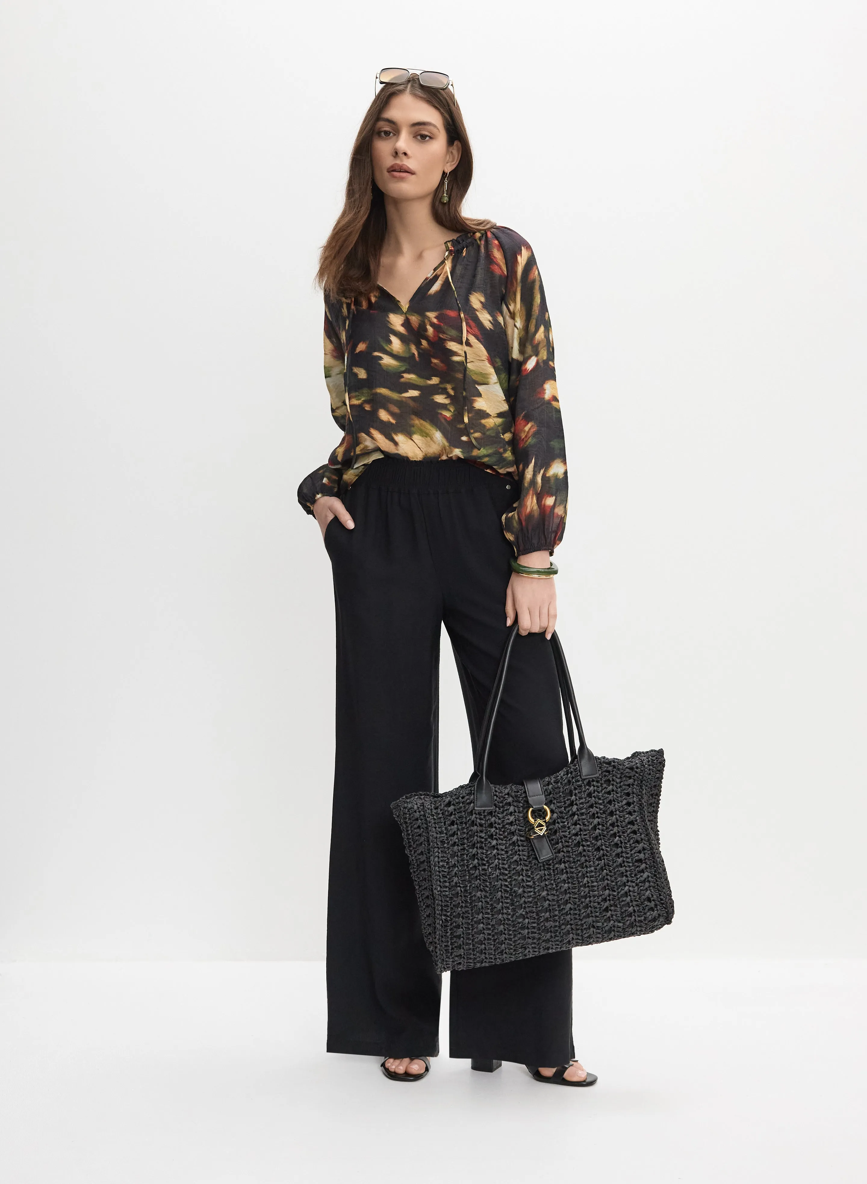 Abstract Print Blouse sold by Melanie Lyne product image thumbnail 3