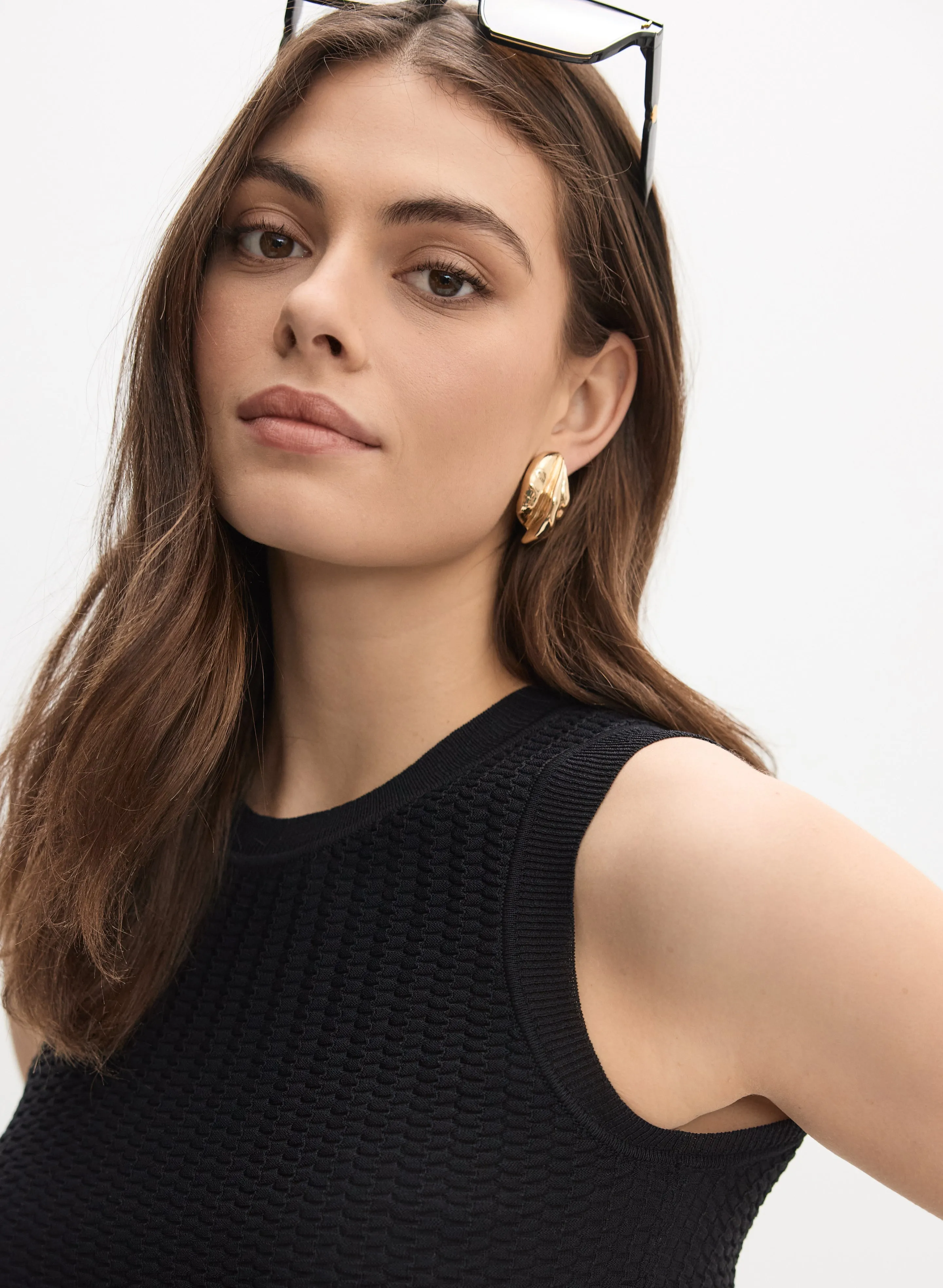 Ribbed Knit Tank Dress sold by Melanie Lyne product image thumbnail 5