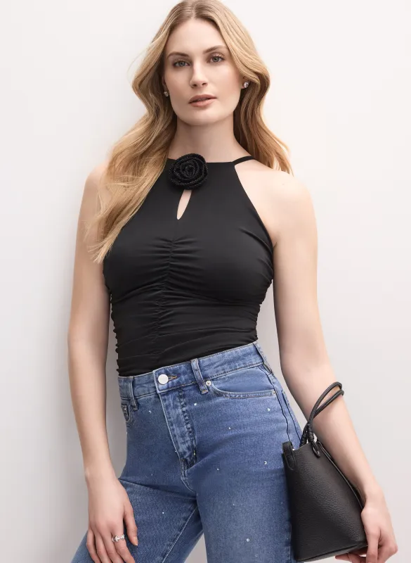 Rosette Embellished Top sold by Melanie Lyne