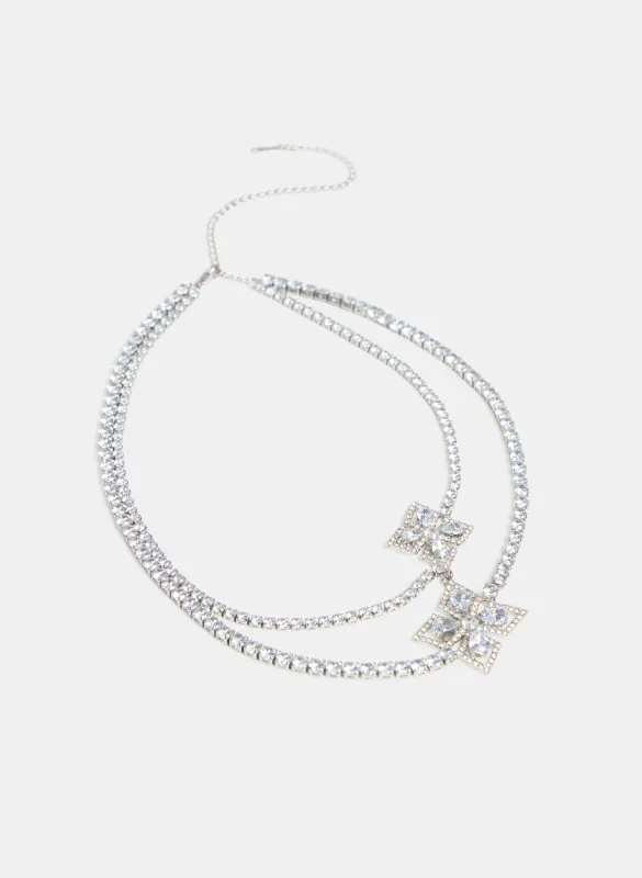 Layered Cubic Zirconia Necklace sold by Melanie Lyne