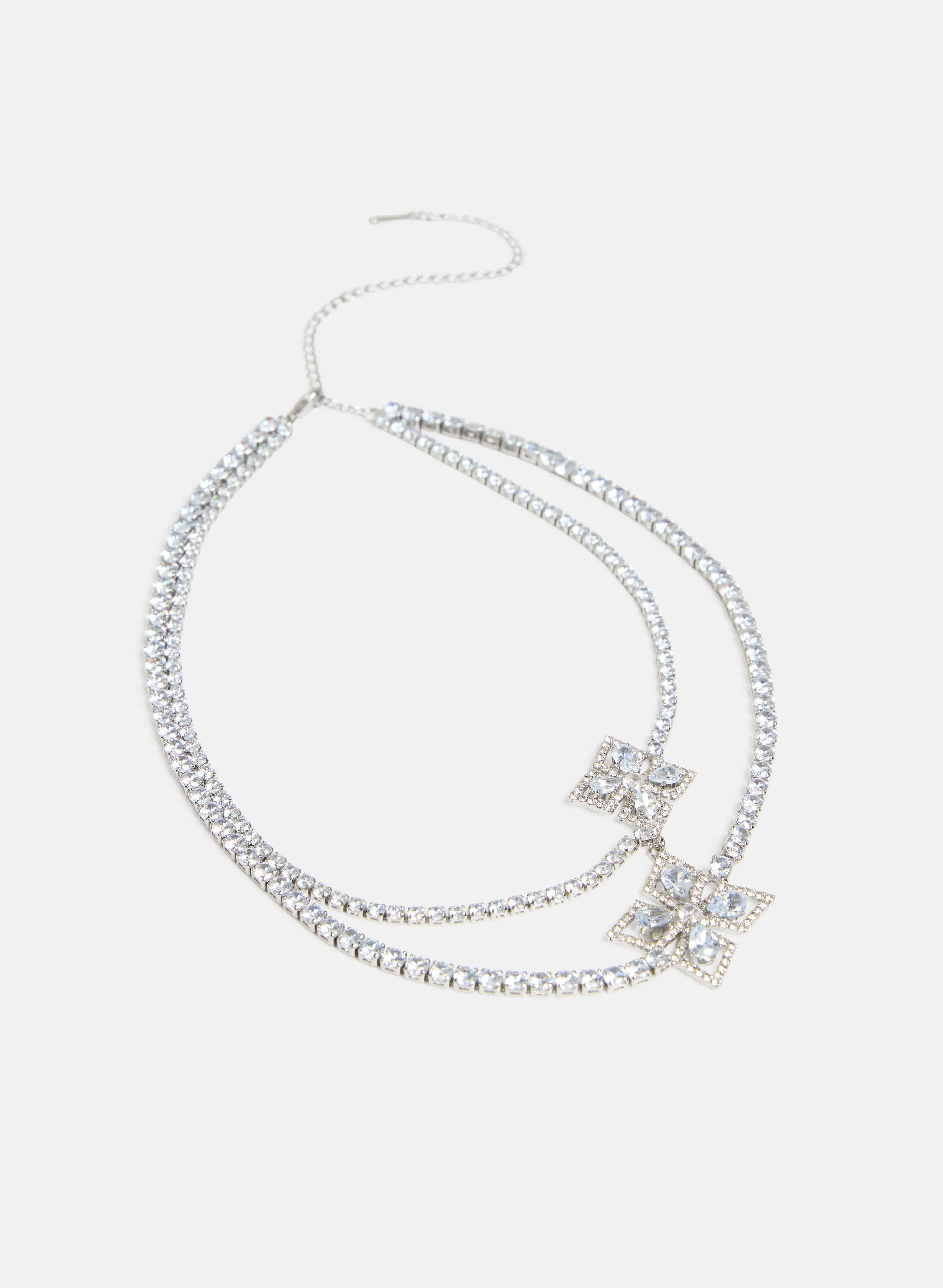 Layered Cubic Zirconia Necklace sold by Melanie Lyne