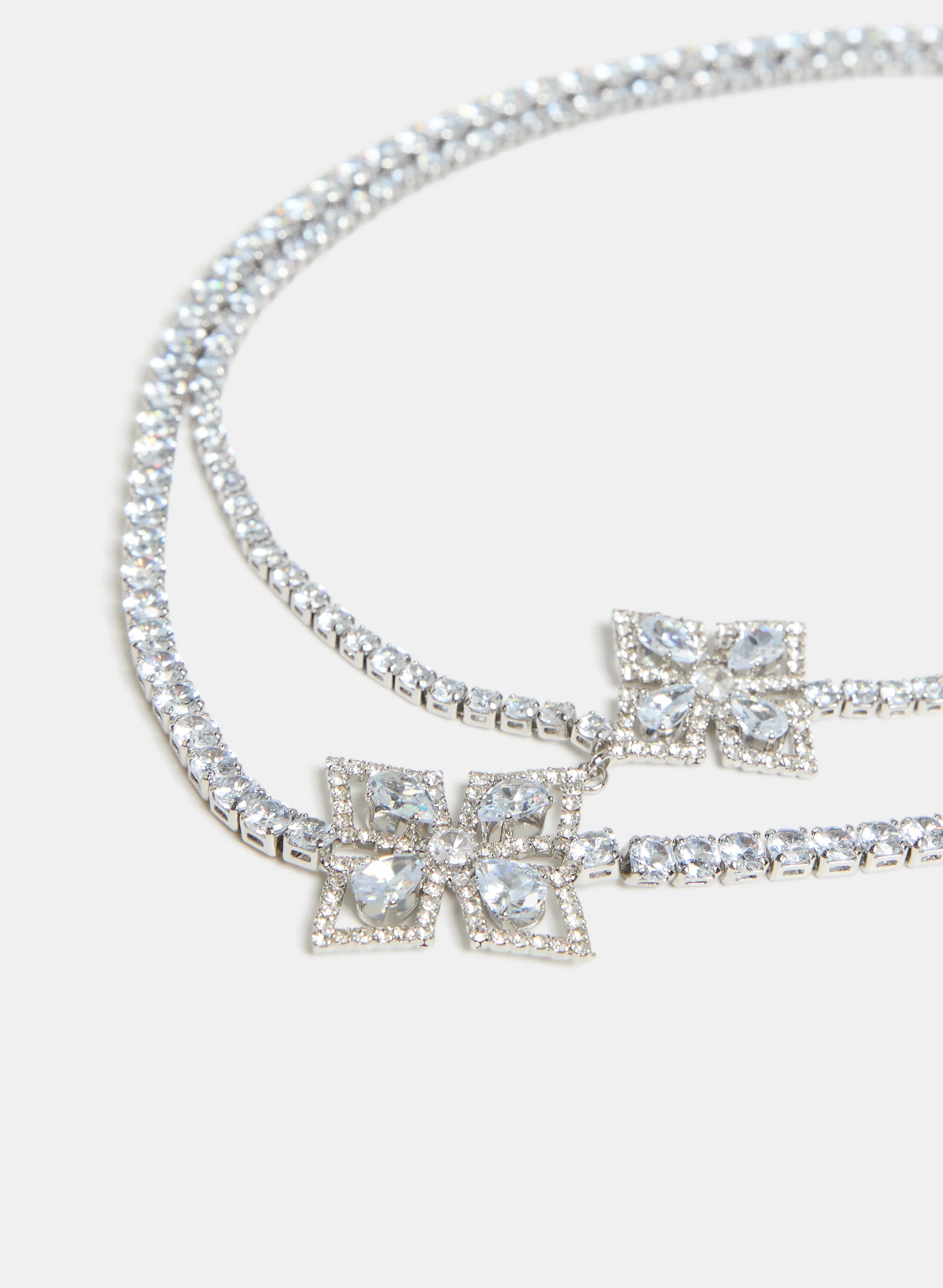 Layered Cubic Zirconia Necklace sold by Melanie Lyne product image thumbnail 3