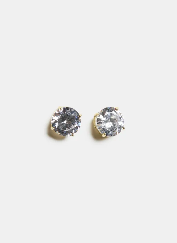 Cubic Zirconia Button Earrings sold by Melanie Lyne