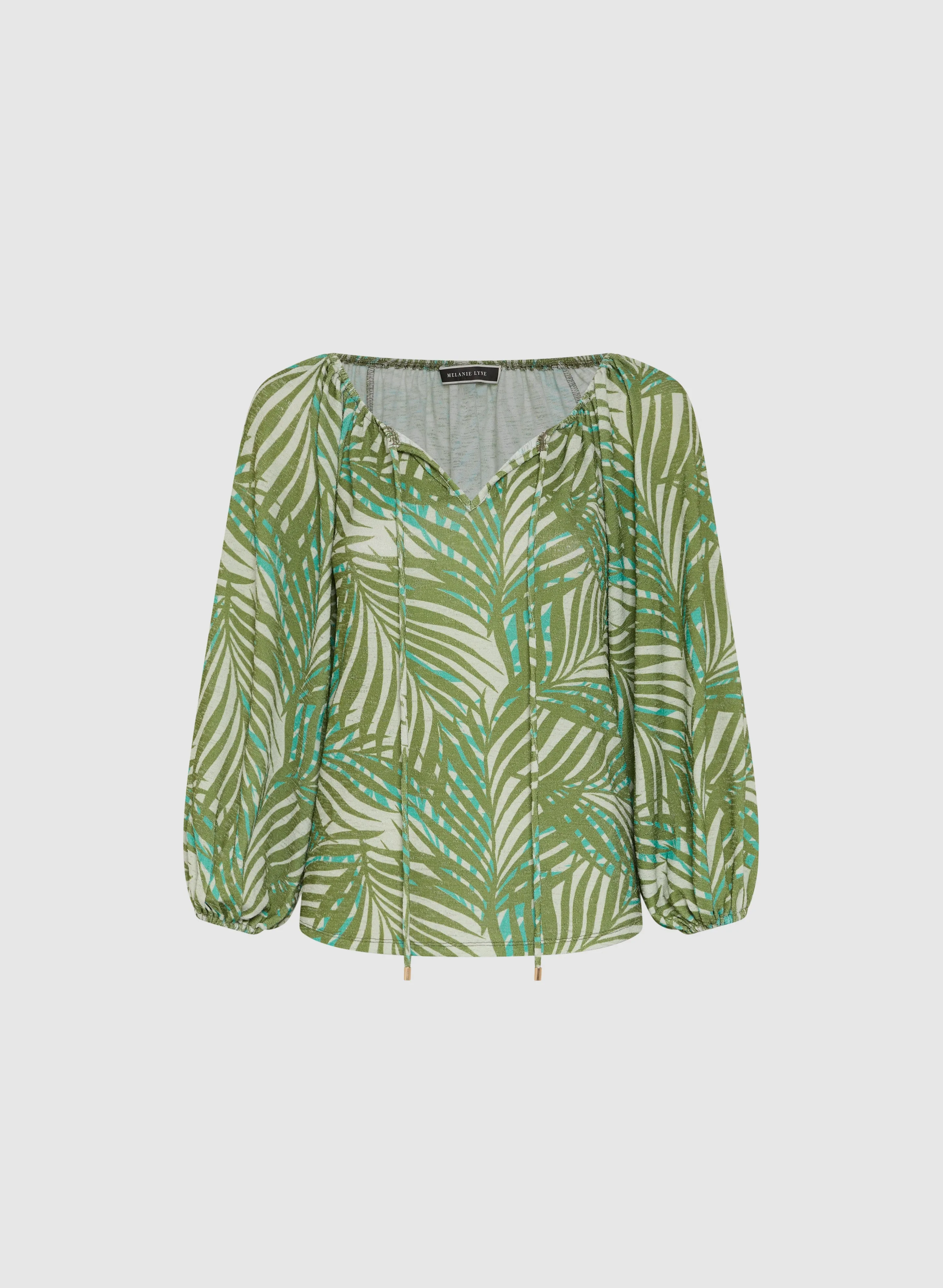 Palm Leaf Print Blouse sold by Melanie Lyne product image thumbnail 5